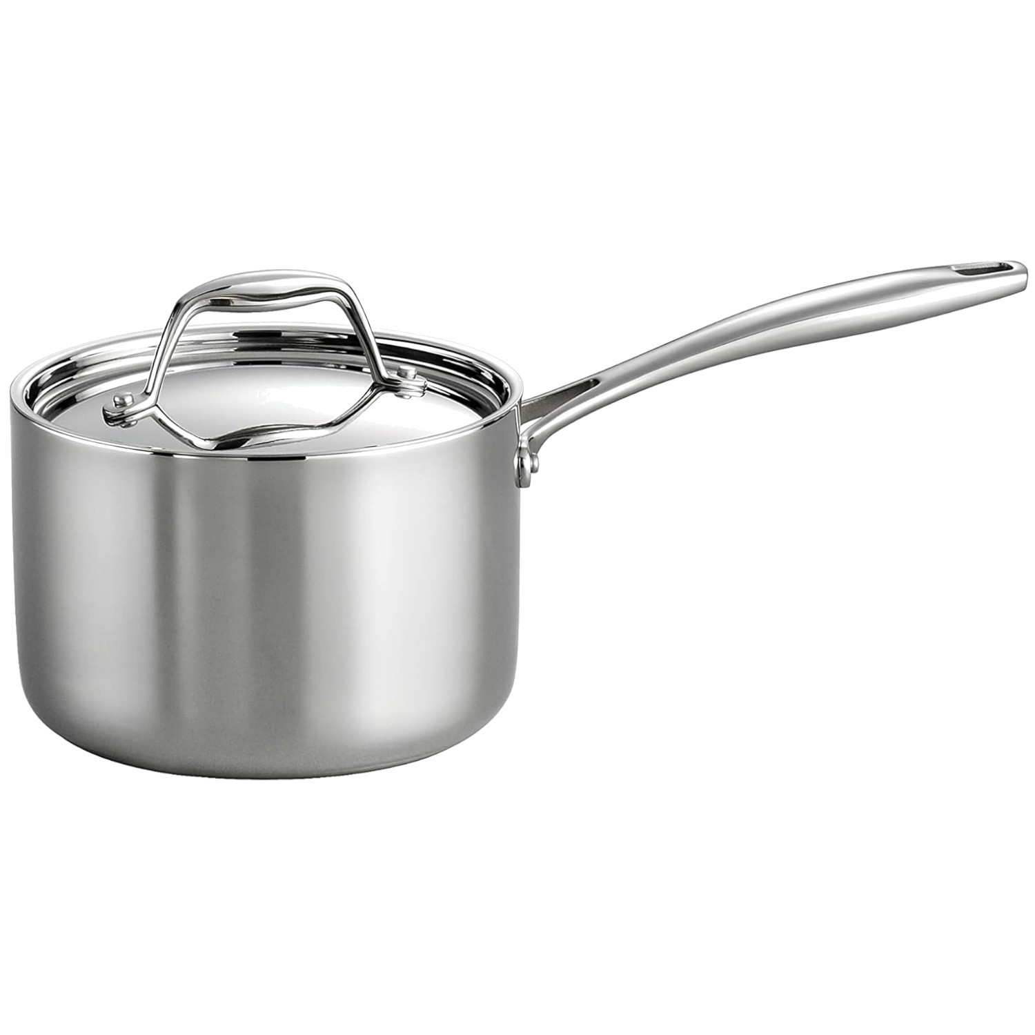 Tri-Ply Clad 2-Qt Stainless Sauce Pan with Lid