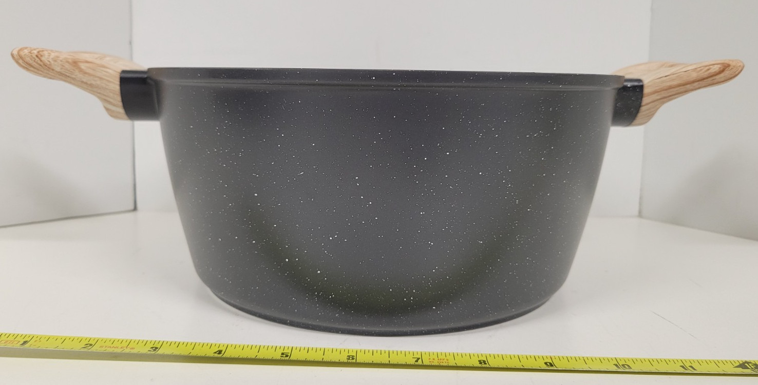 Soday Non-stick Cookware Pot w/Side Handles Deep Cooking Pan 9-3/4″ x 4-1/2″