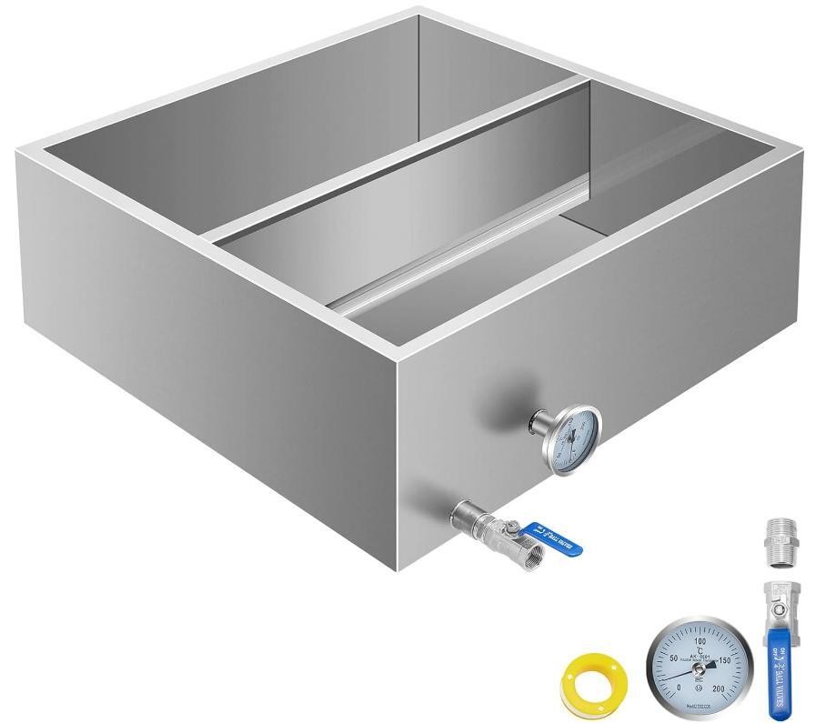 Maple Syrup Boiling Pan Sap Evaporator Tig Welded Sliver Stainless Steel