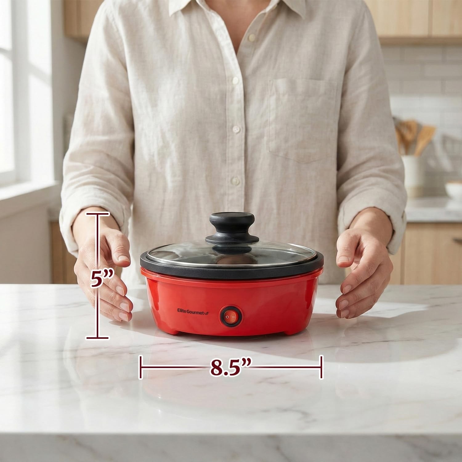 Versatile 8.5-Inch Non-Stick Skillet with Glass Lid – Perfect for Small Spaces