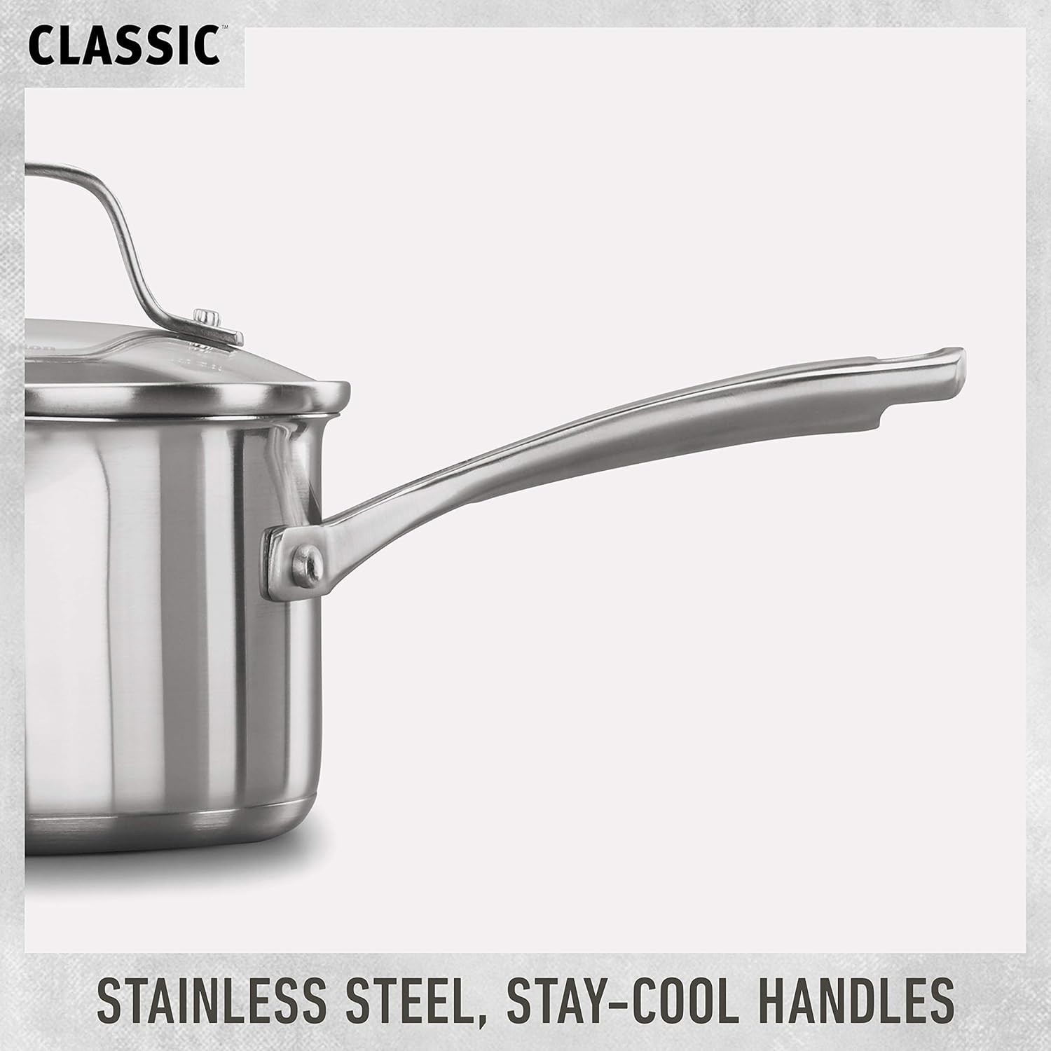 Classic Stainless Steel Cookware Set, Oven Safe 450F, Silver