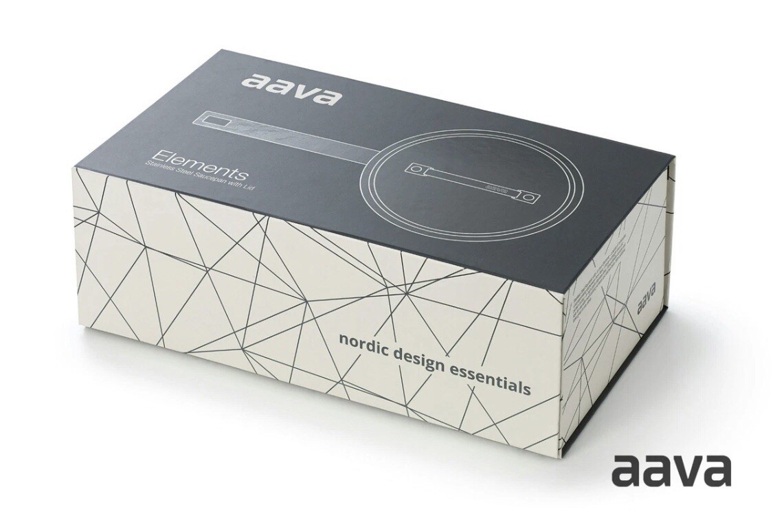 Aava Elements Stainless Steel Saucepan With Lid NEW In Box MSRP $650