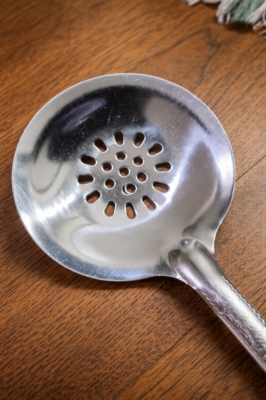 18 Inches Uzbek Skimmer Spoon Shumovka With Wooden Handle