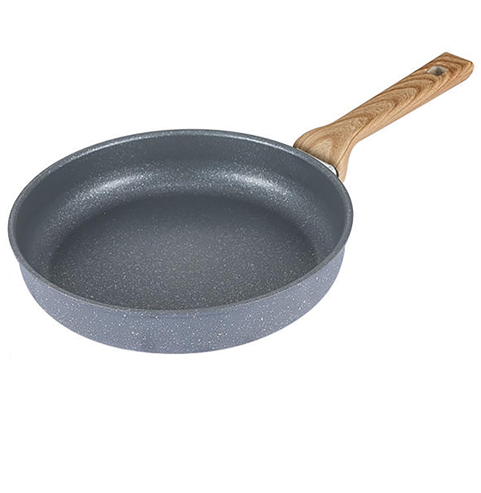 YIKANGHENG Thick Frying Non-stick Pan with Wood Handle, 8.66 Inch Diameter Om…