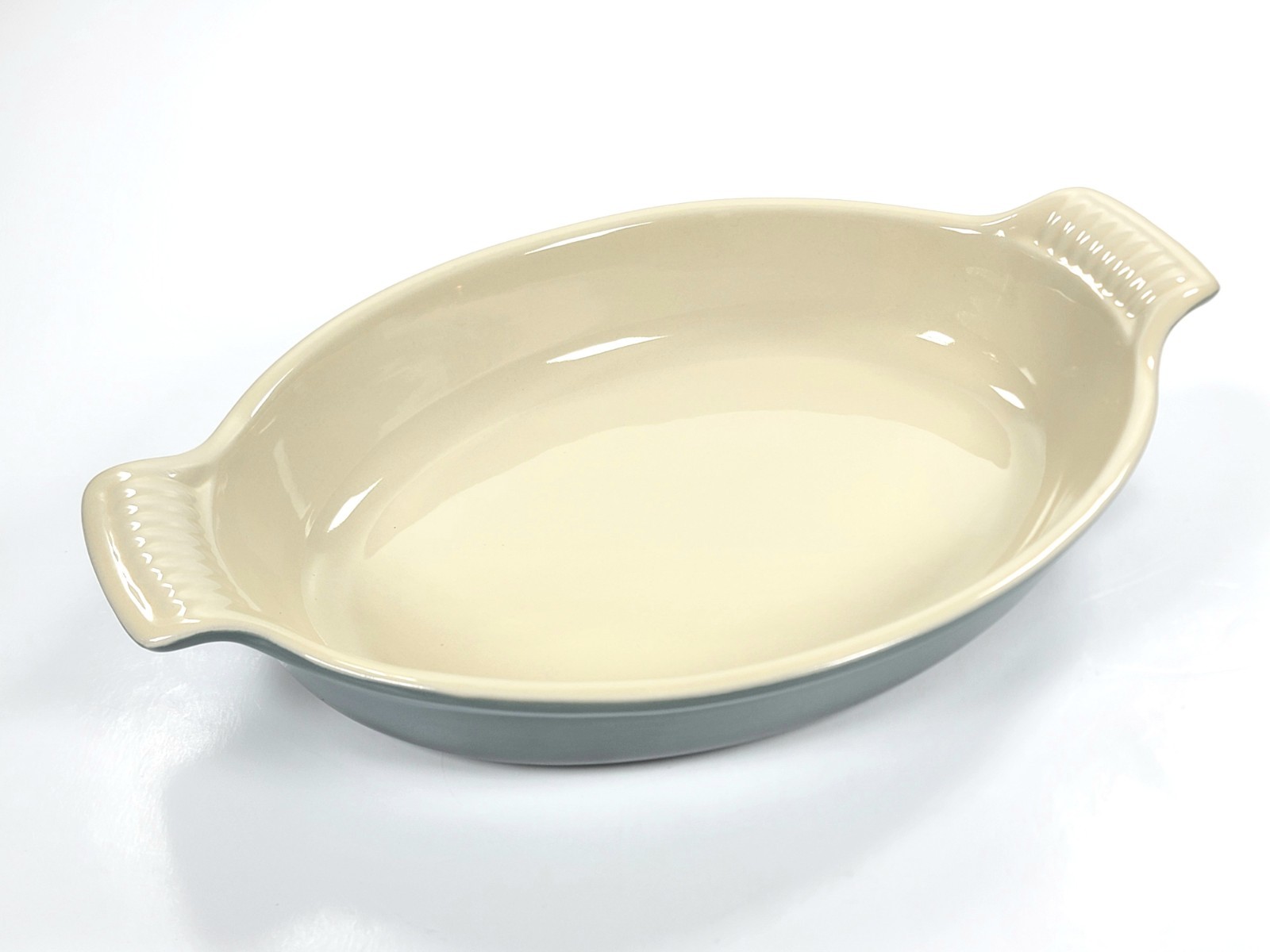 Le Creuset Stoneware Heritage Au Gratin Oval Bake Dish 11″ / 1.7qt NWT ~ OCEAN