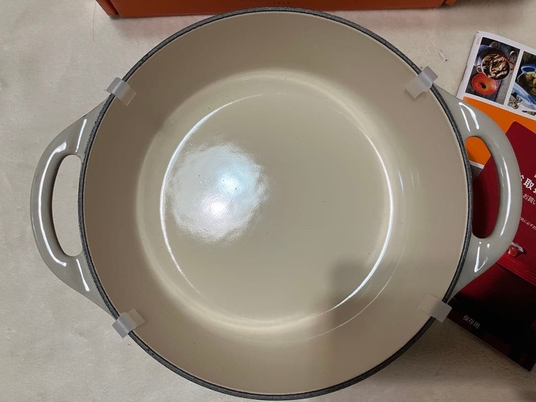 Le Creuset 22cm Cocotte Bis Dutch Oven Cast Iron Casserole Nutmeg Gray France
