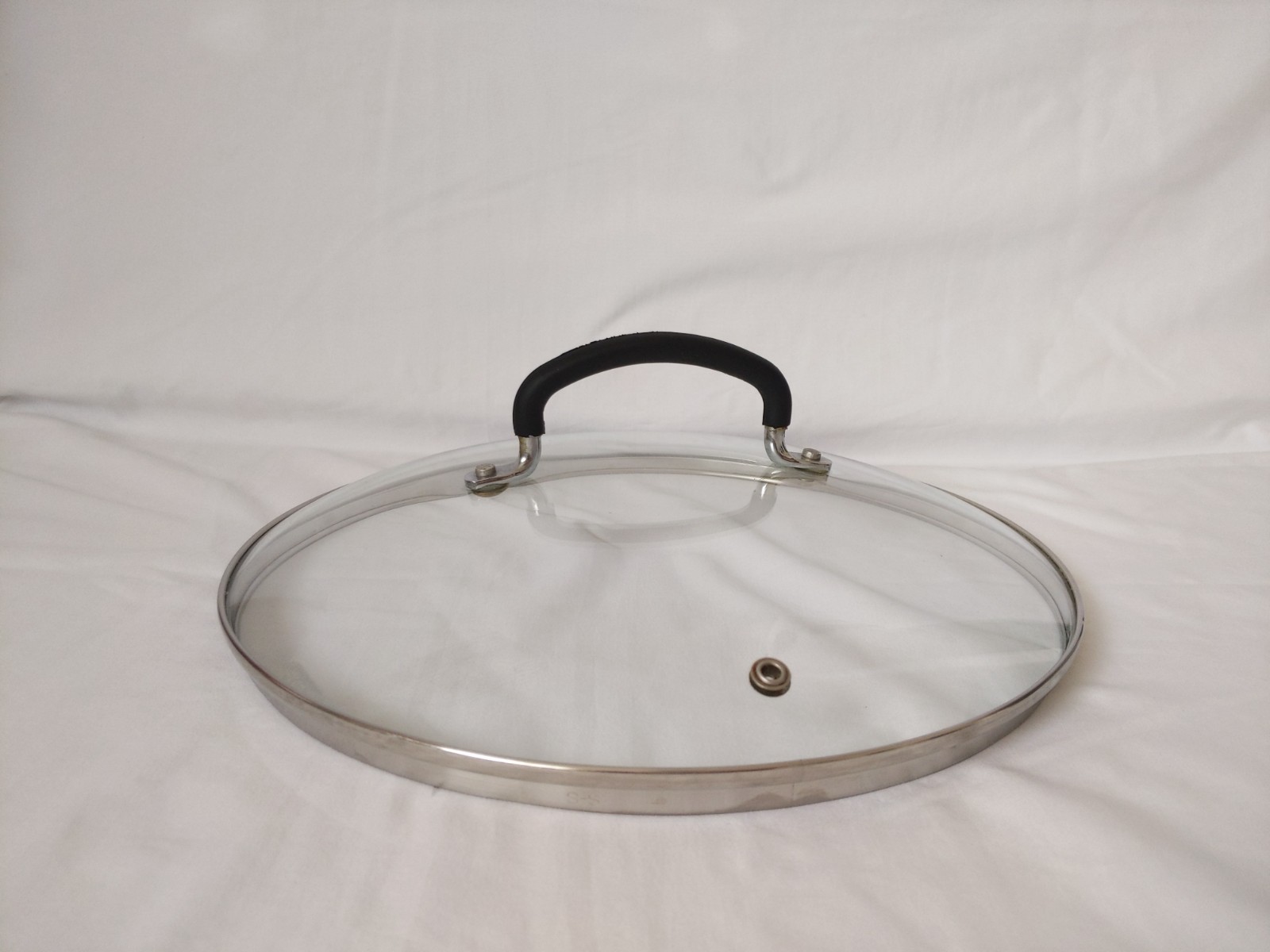 Glass Pot Pan Saucepan Lid Replacement Round Rim: 11.5 in Large Cookware Glass