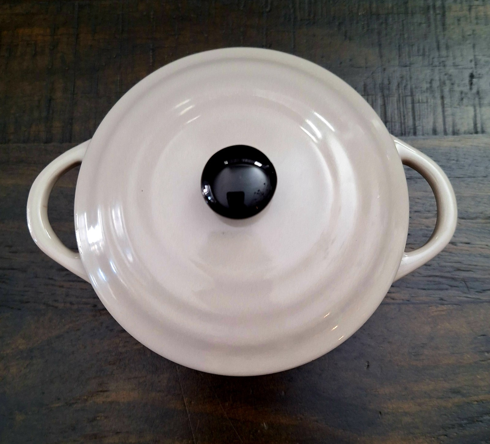 Mini Cocotte Dish with Lid Stoneware Taupe 3 1/2″H X 6 3/8″L X 4 5/8″W