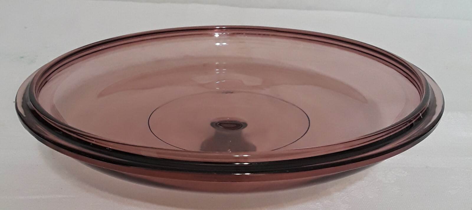 VTG Pyrex Vision Ware Replacement Lid Cranberry Amethyst Glass 624C Super Clean
