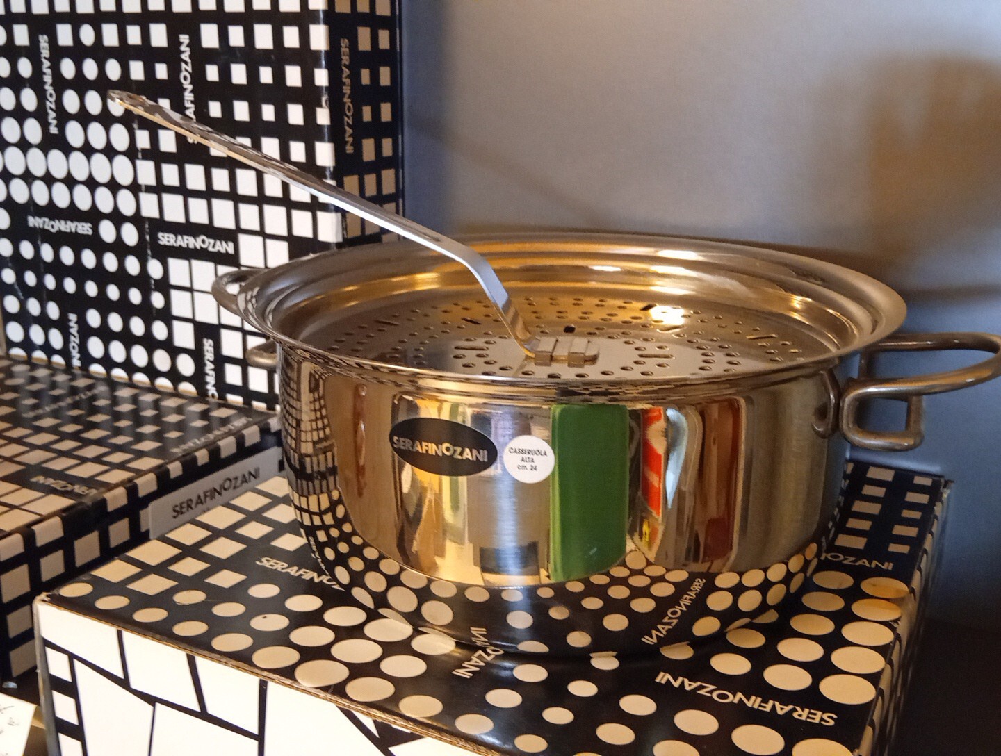 Casseruola 24 Cm Con Grilgia E Paletta SERAFINO ZANI