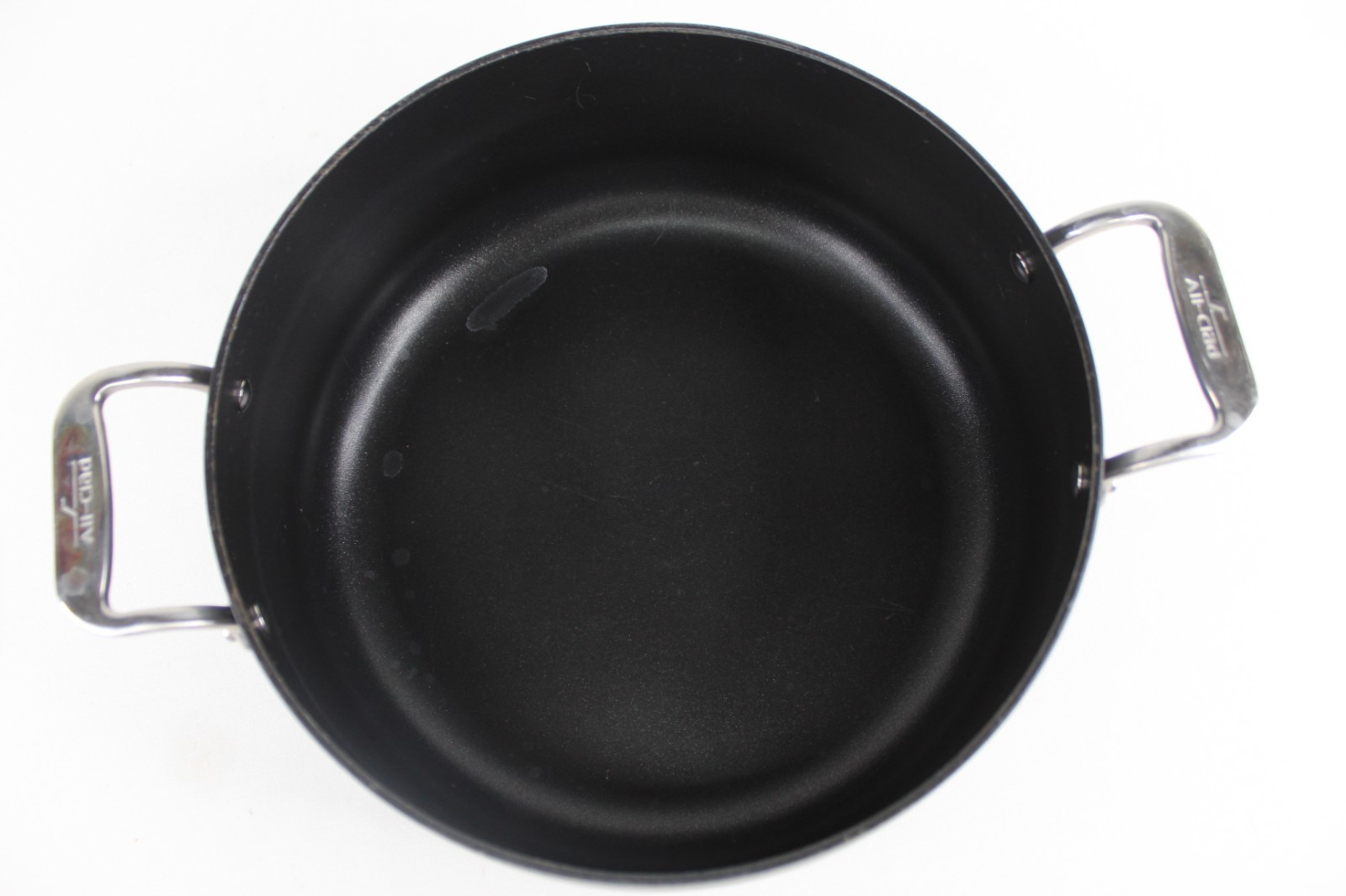 All-Clad HA1 Hard Anodized Nonstick 8 qt Stock Pot with Lid * Double Handle