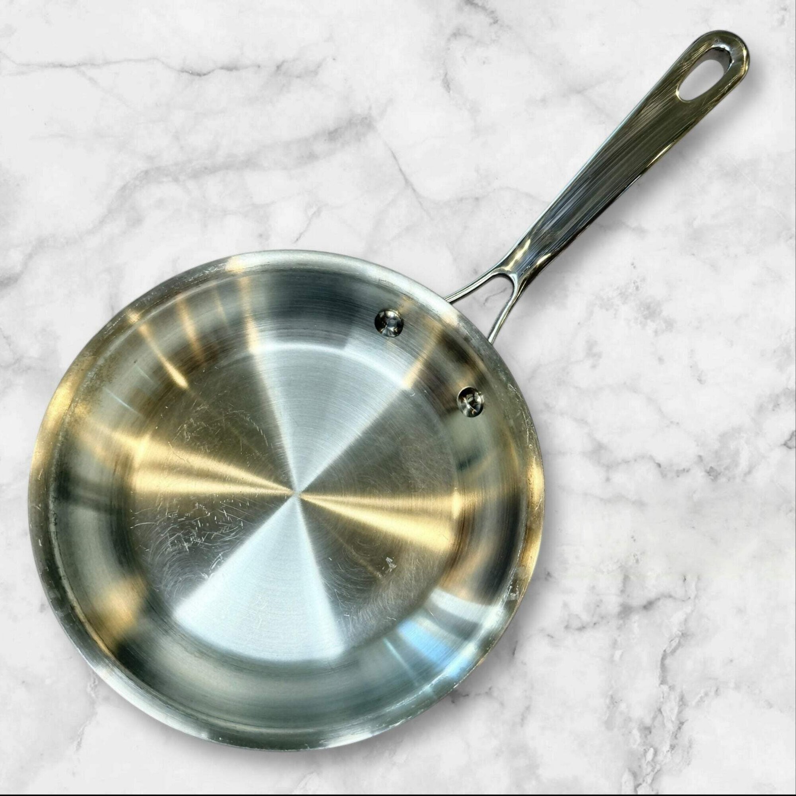 Kirkland Signature Tri-Ply Clad Stainless Steel Skillet | 8.5 Inch | Great Condi