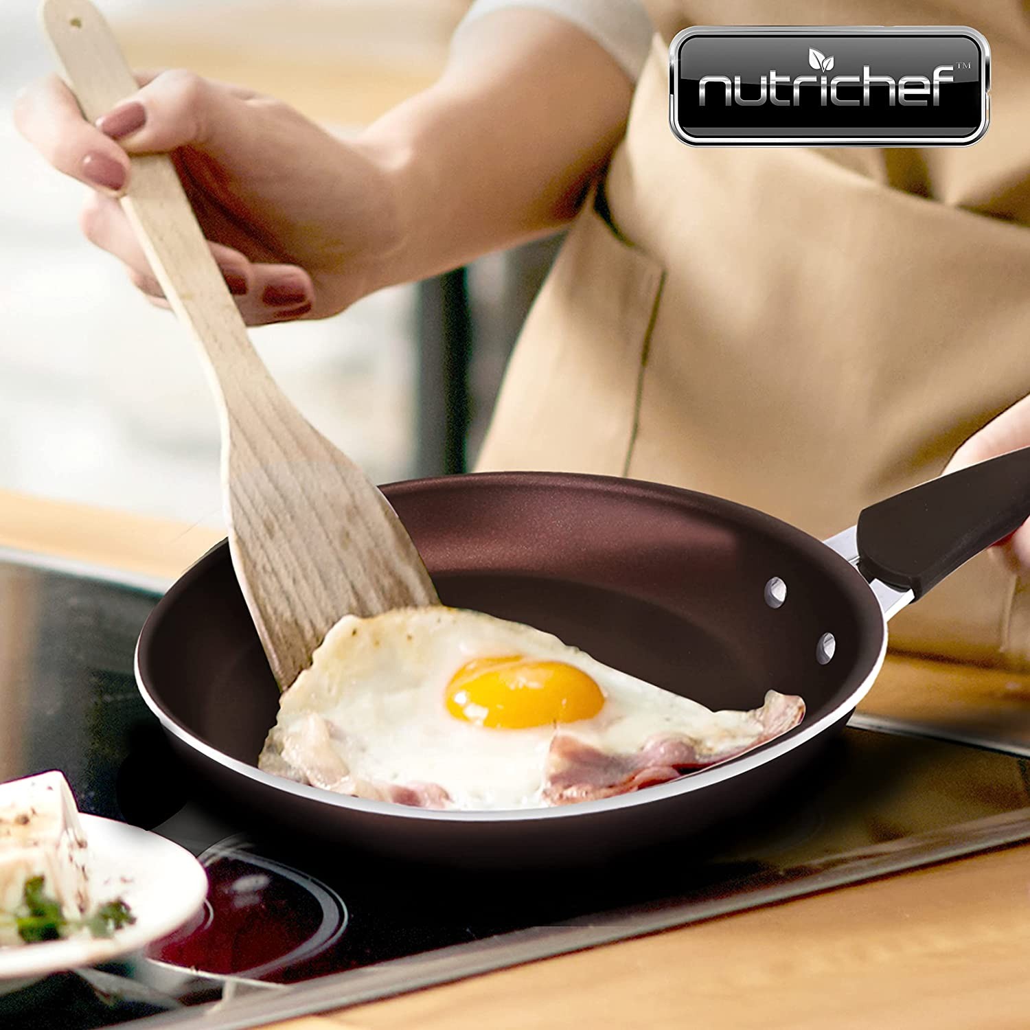 Nutrichef NCCW14SBRLFP Cookware-Large Fry Pan