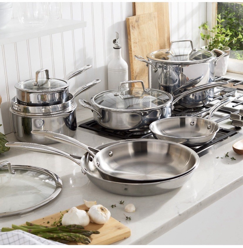 Henckels Legacy Tri-Ply Clad 12 Piece Stainless Steel Cookware Set 1816600