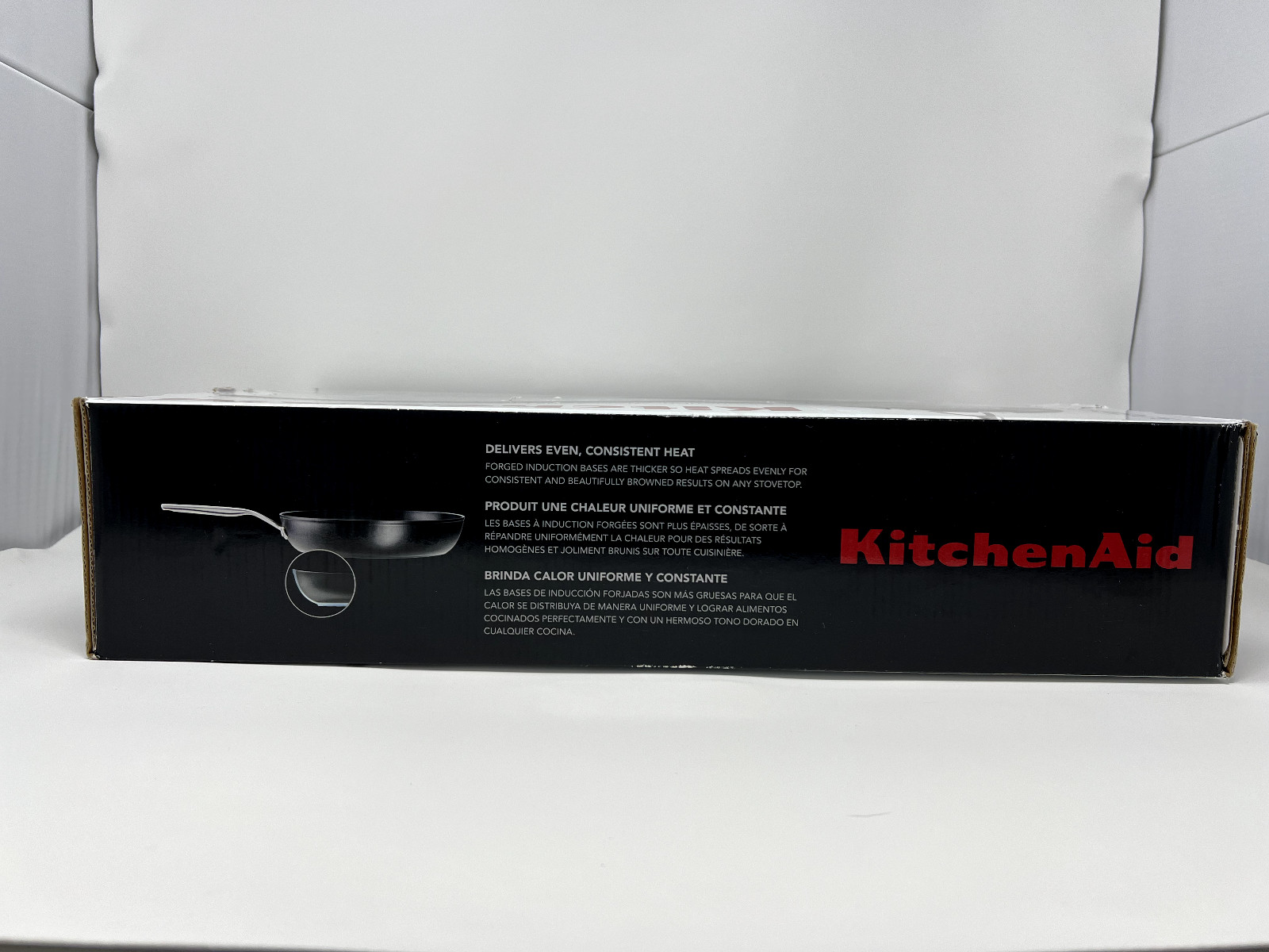 KitchenAid Nonstick Fry Pans Matte Black Hard-Anodized Induction 8.25 in & 10 in