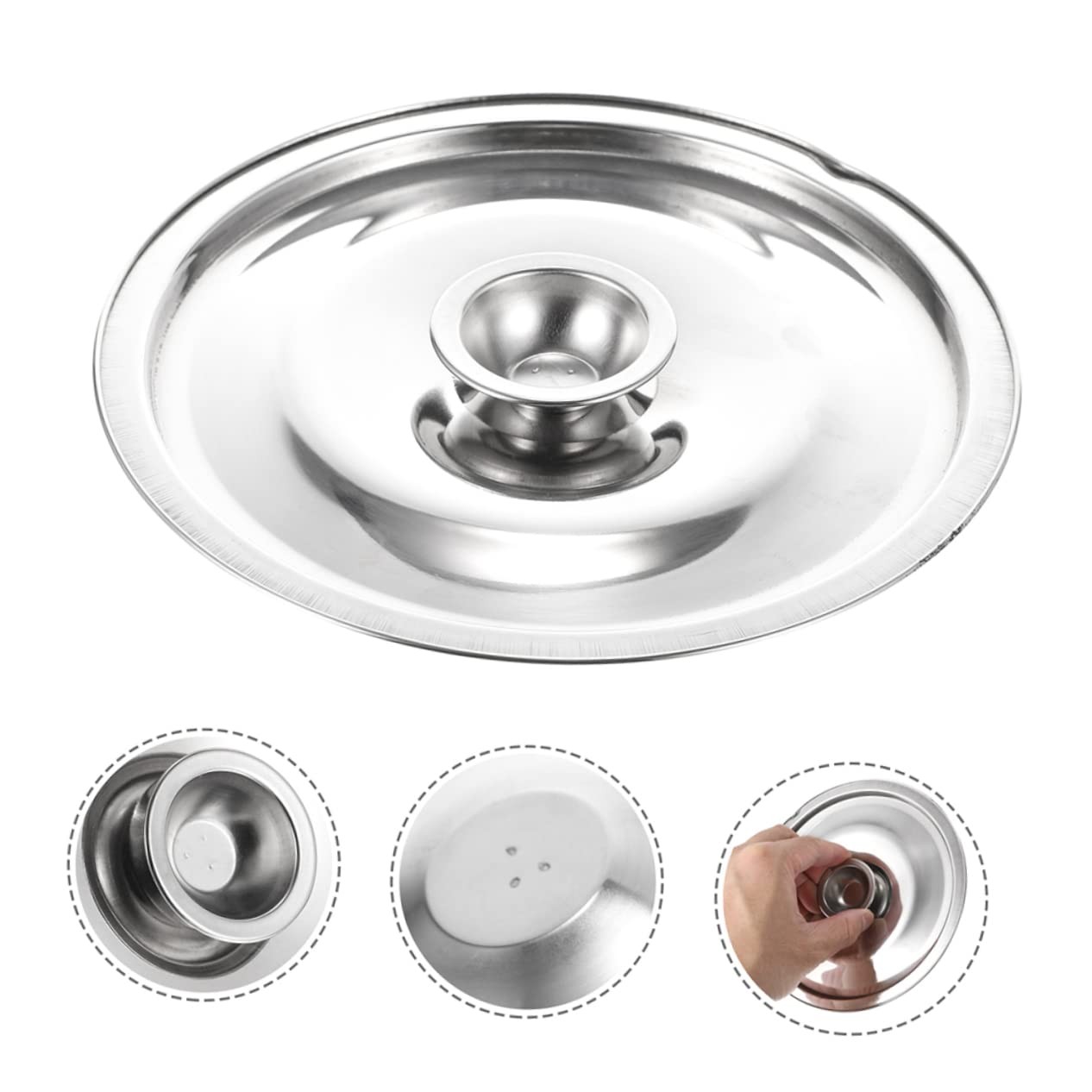 Universal Lid – Pots Lid Cover Stainless Steel Lid Fits All 7 Inch to 8 Inch …