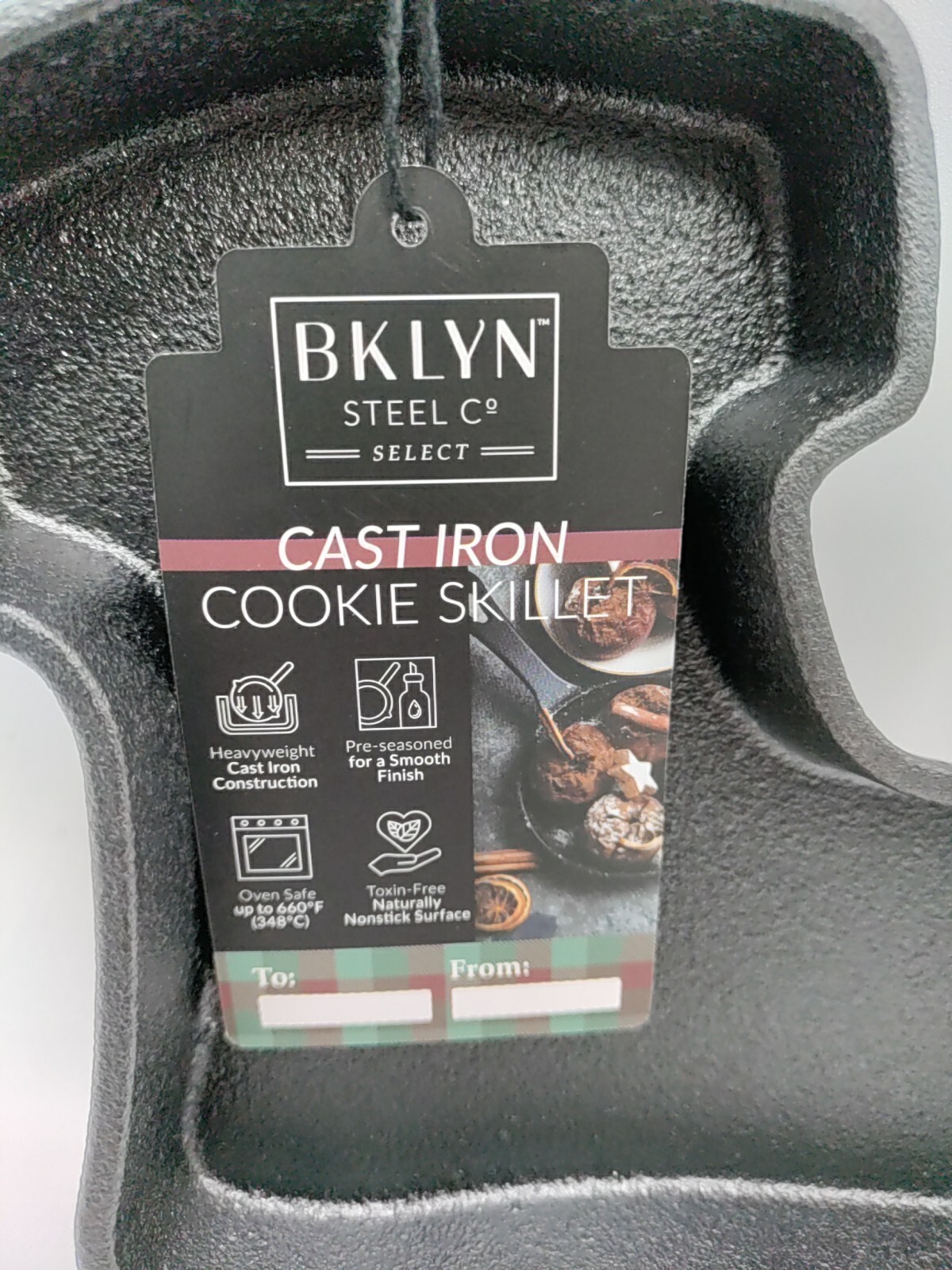 Brooklyn Steel Co. Mini Cast Iron Skillet – Stocking, Black, 9.5″ L x 5.5″