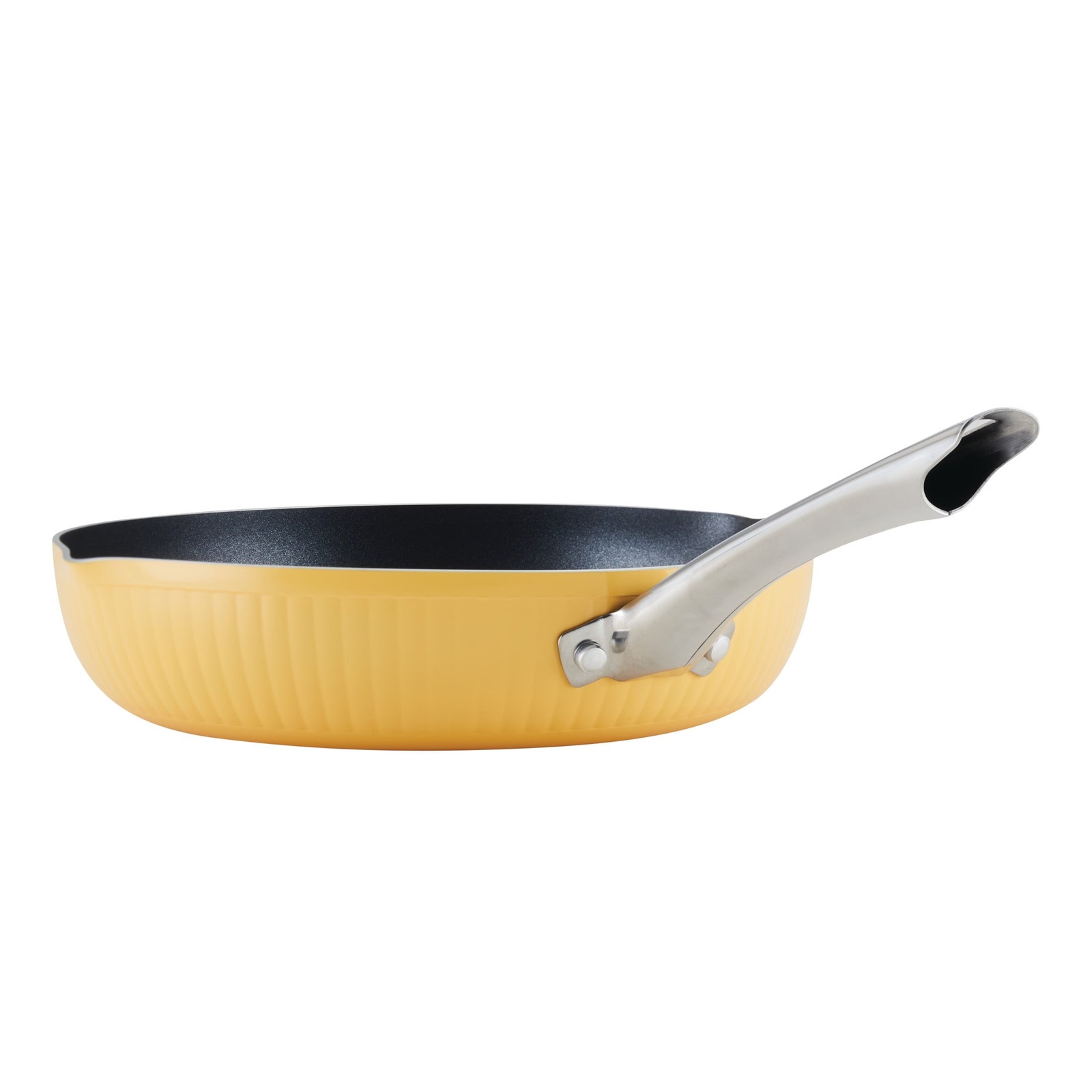 Style 11.25 Inch Nonstick Frying Pan Dishwasher Safe & Oven Safe to 500°F Yellow