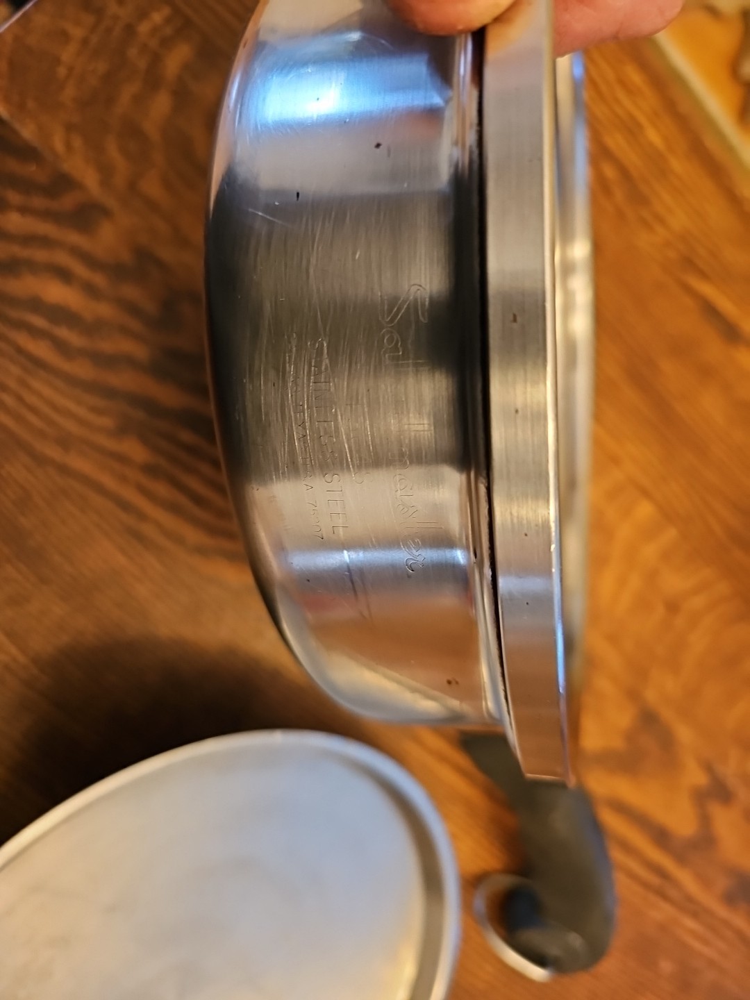 Saladmaster 9” Skillet Sautee Fry Pan T304S w/ Vented Vapo Lid
