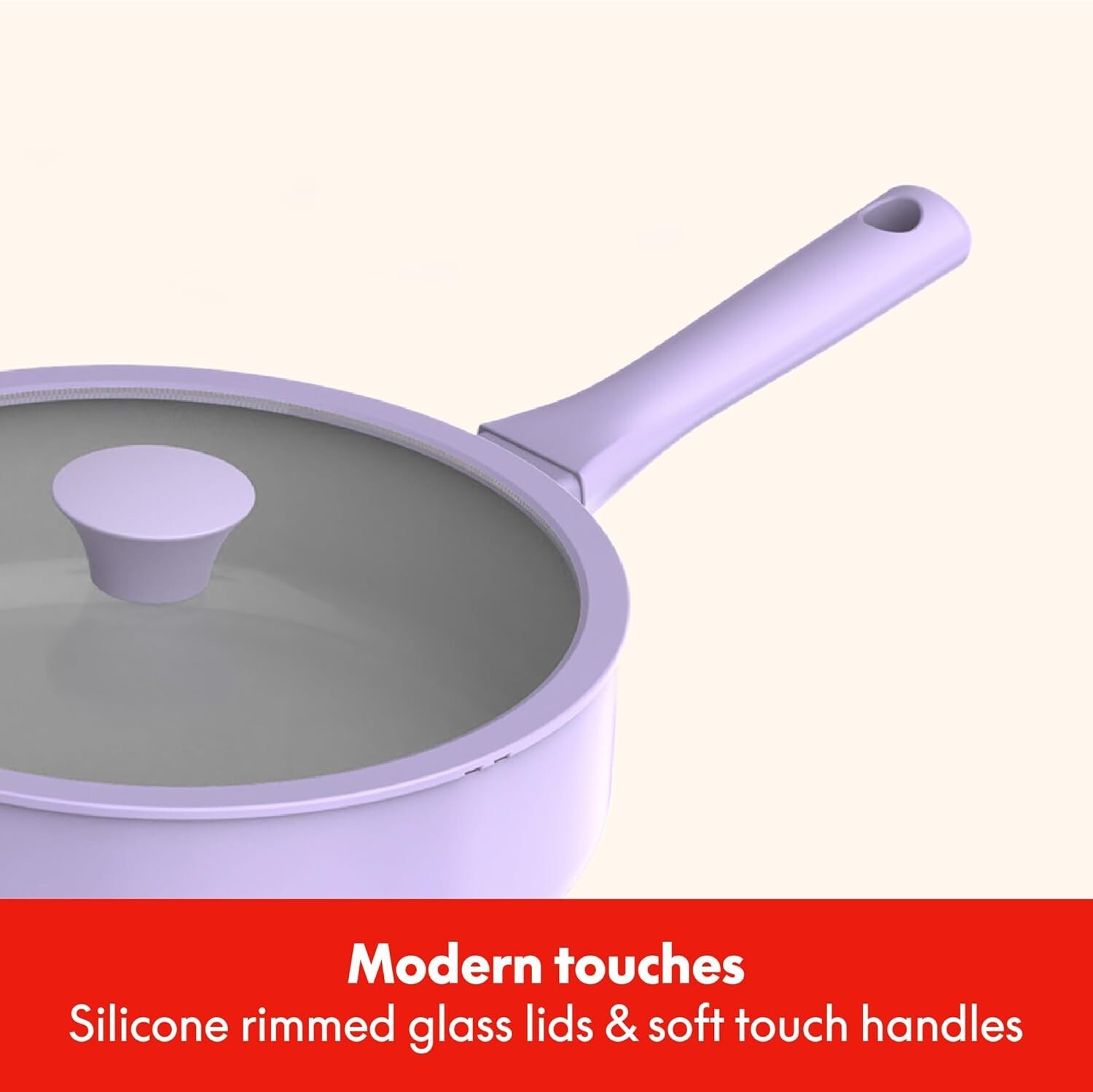 12 Piece Ceramic Nonstick Cookware Set with Utensils Lavender