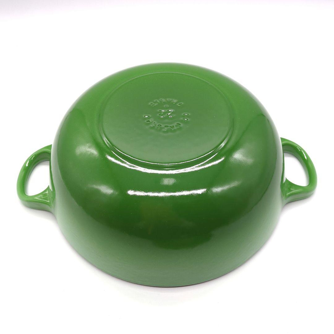 Le Creuset Marmite 22cm 8.2/3″ 2.6L 2.3/4qt Rosemary Green Cast Iron USED