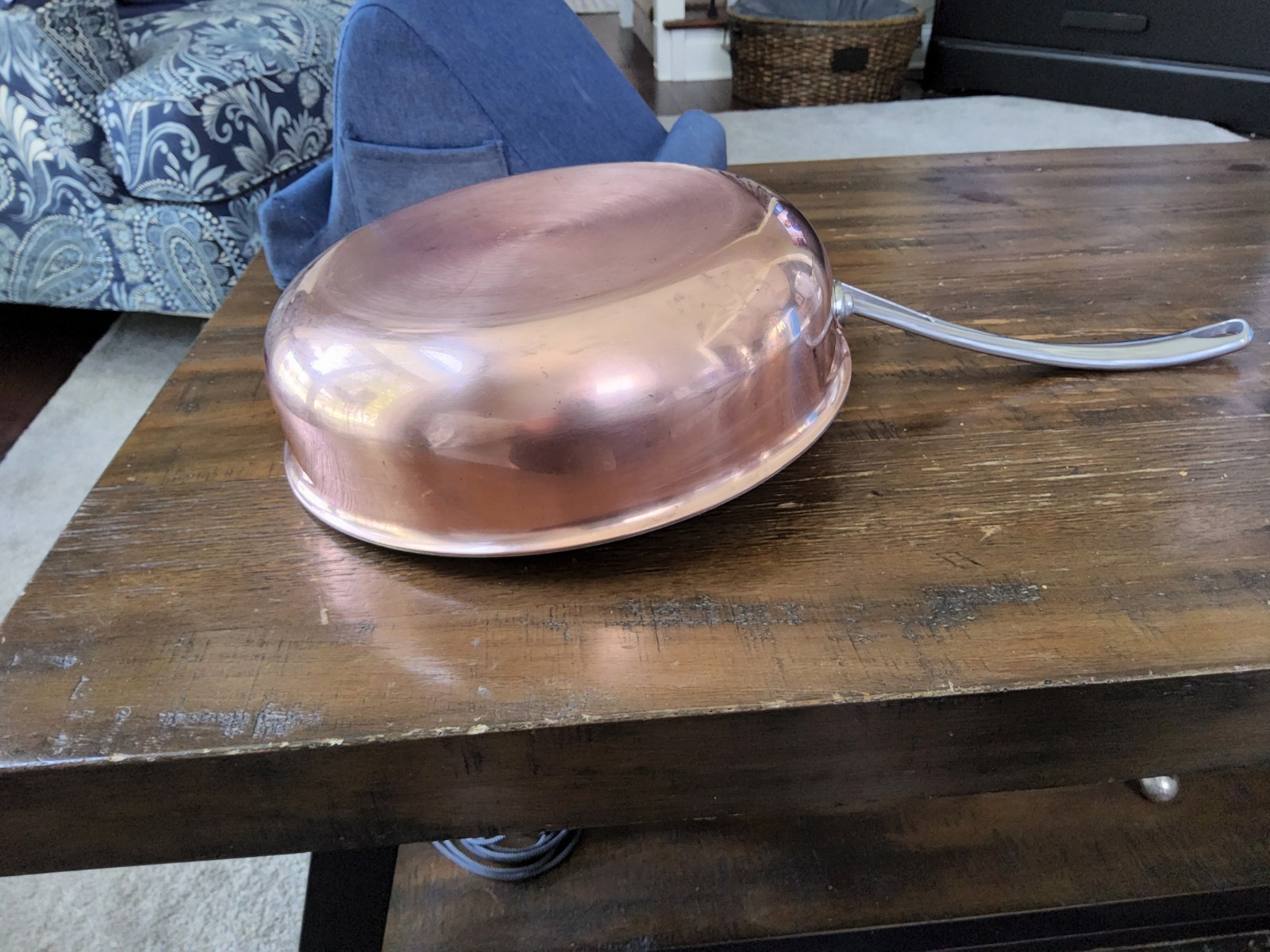 Martha Stewart Everday Cookware Copper Clad Sauté Frying Pan 9.5”