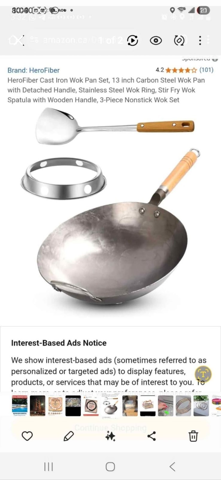 Brand New Great Quality 3pc Wok Pot