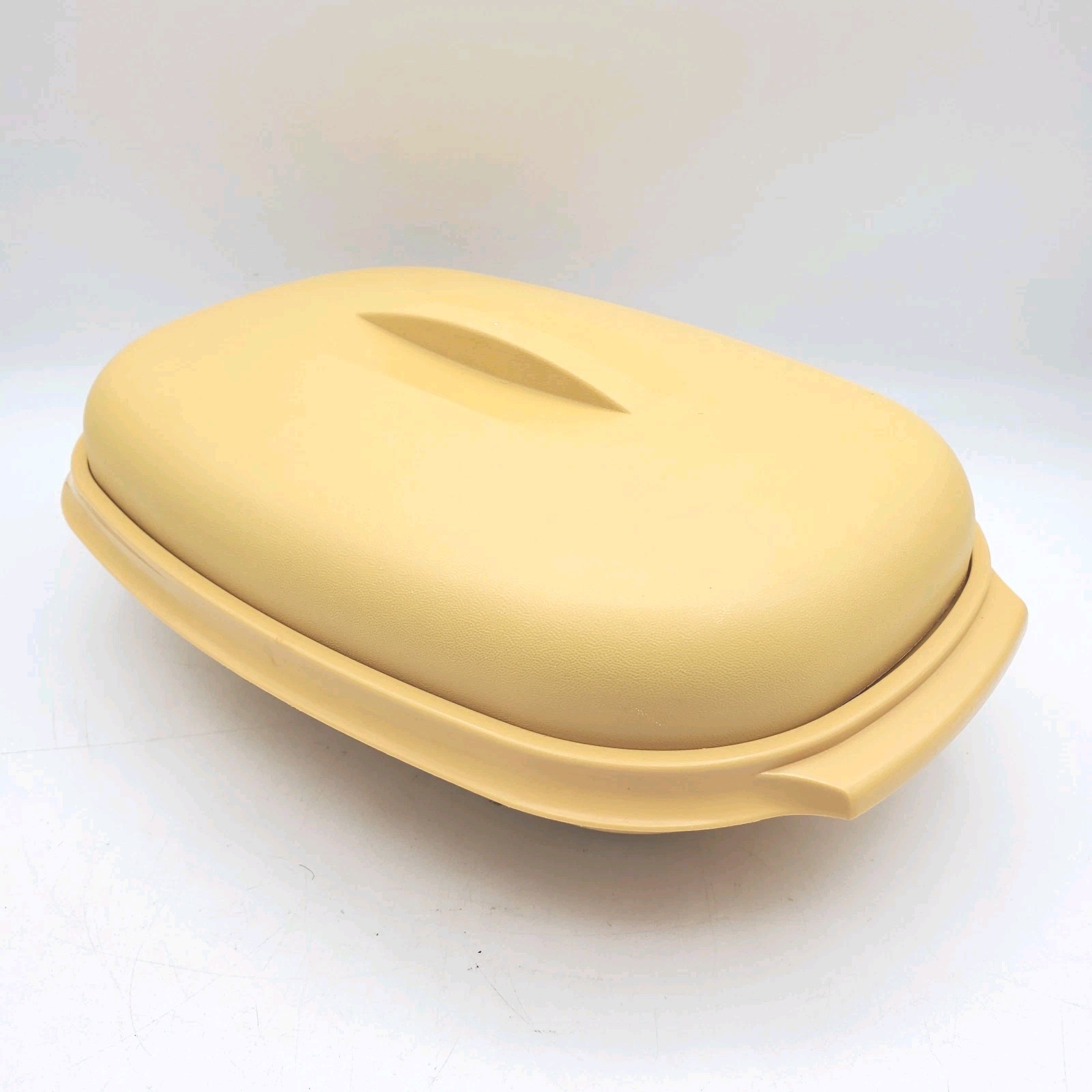 VTG Tupperware Steamer 3 Piece Harvest Gold Microwave Vegetable Microwave Cooker
