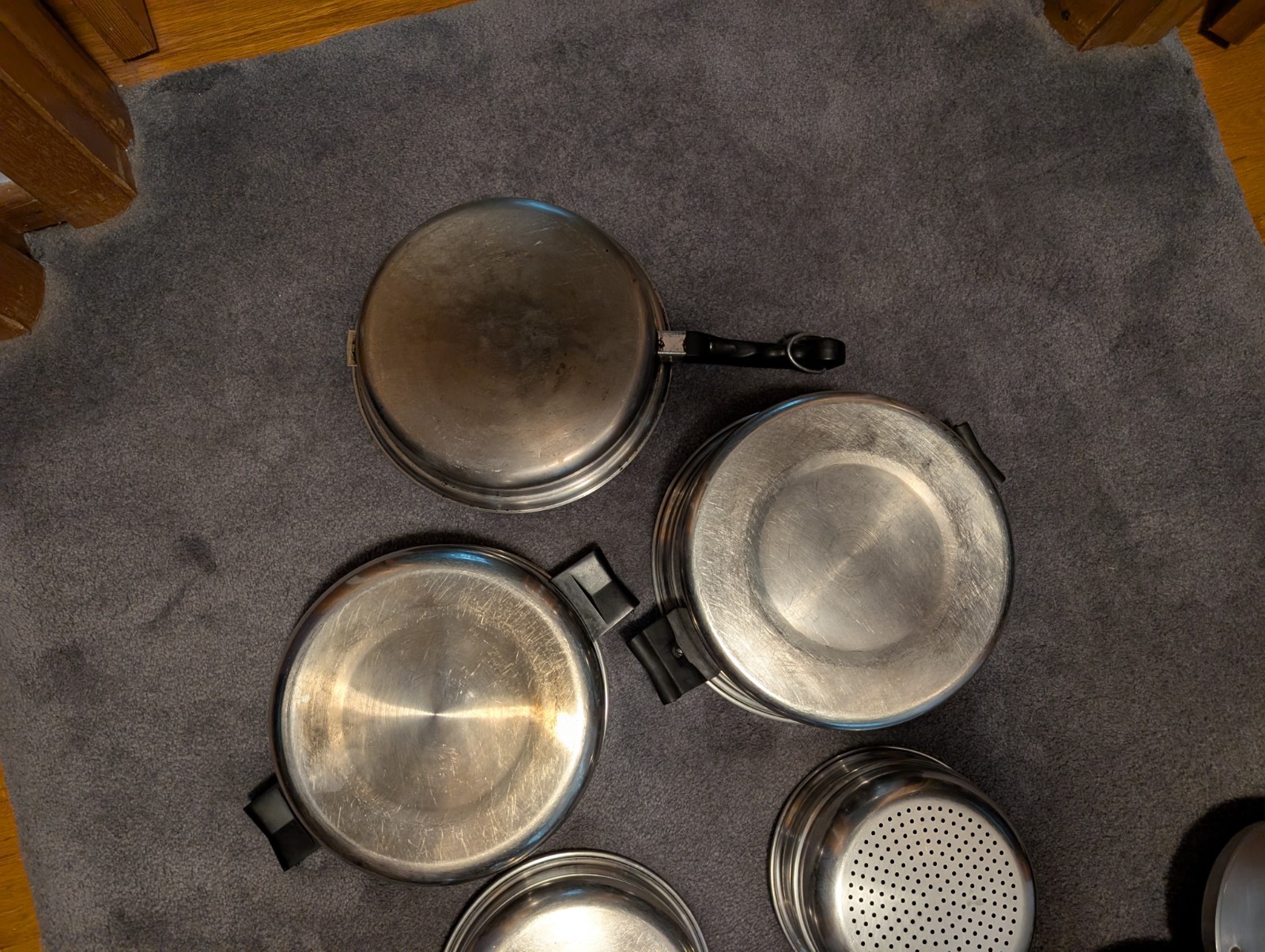 SALADMASTER 18-8 Tri-Clad Stainless Steel 15 Piece Vintage Cookware Set Made USA