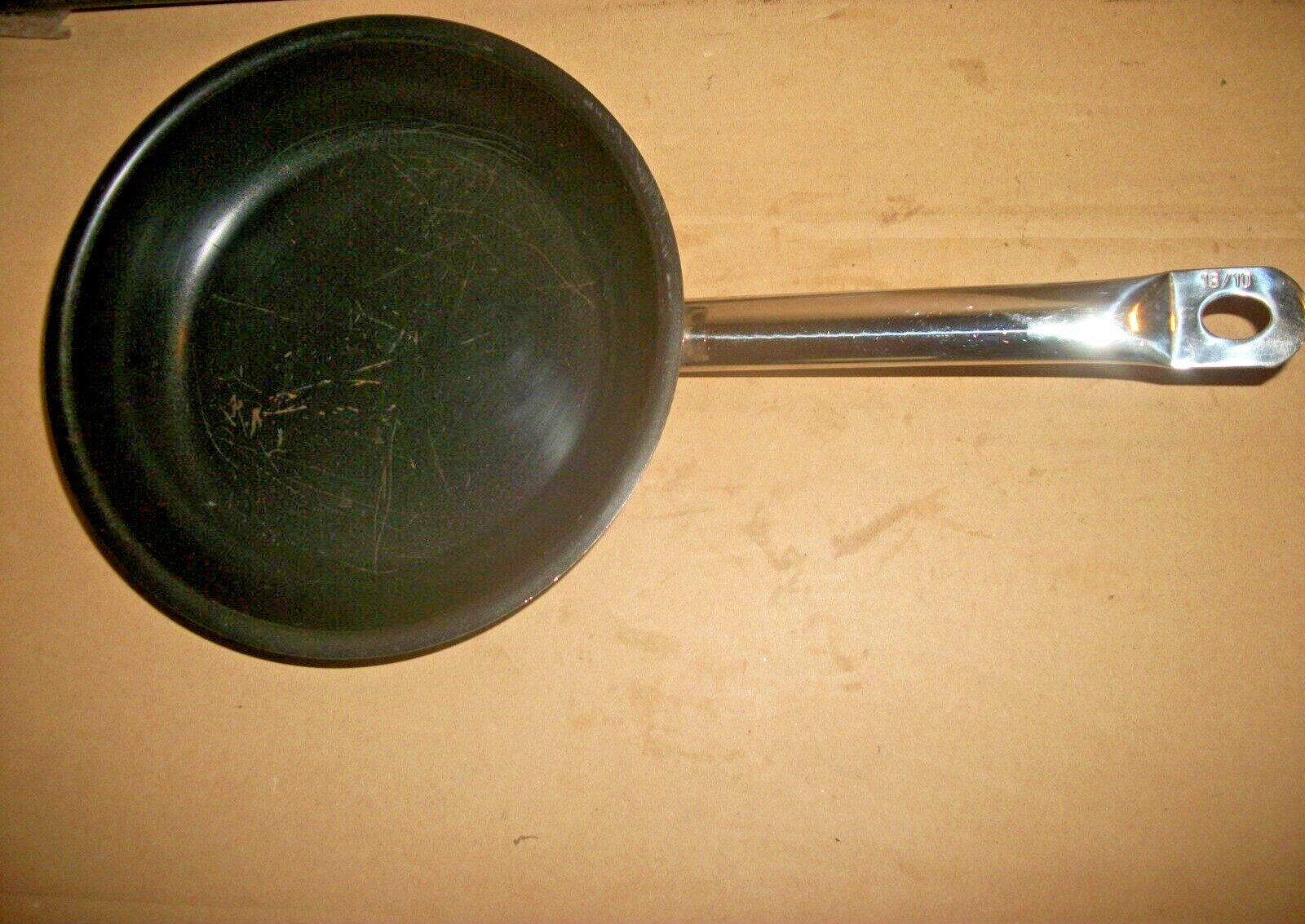 Matfer Small 8″ Inch Nonstick Skillet/Fry Pan -Thick Disk Bottom 18/10 Stainless