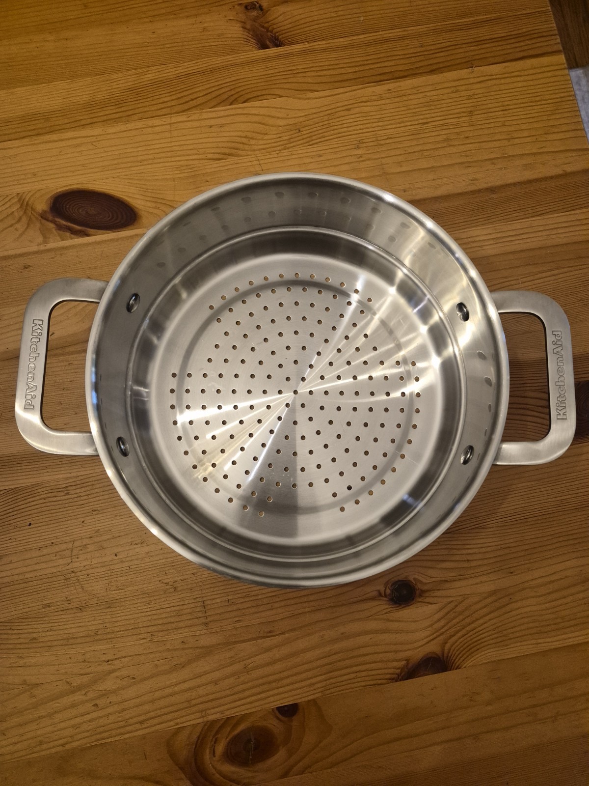 KitchenAid Stainless Steel Steamer Pasta Insert 10″x4″depth -Excellent Condition