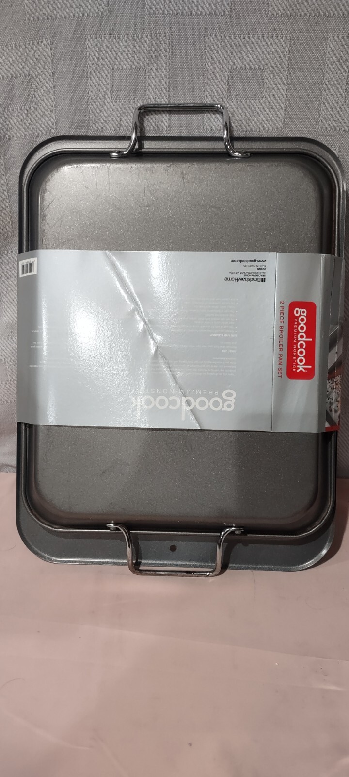 Good cook Premium Nonstick 2 Piece Broiler Pan Set used once.