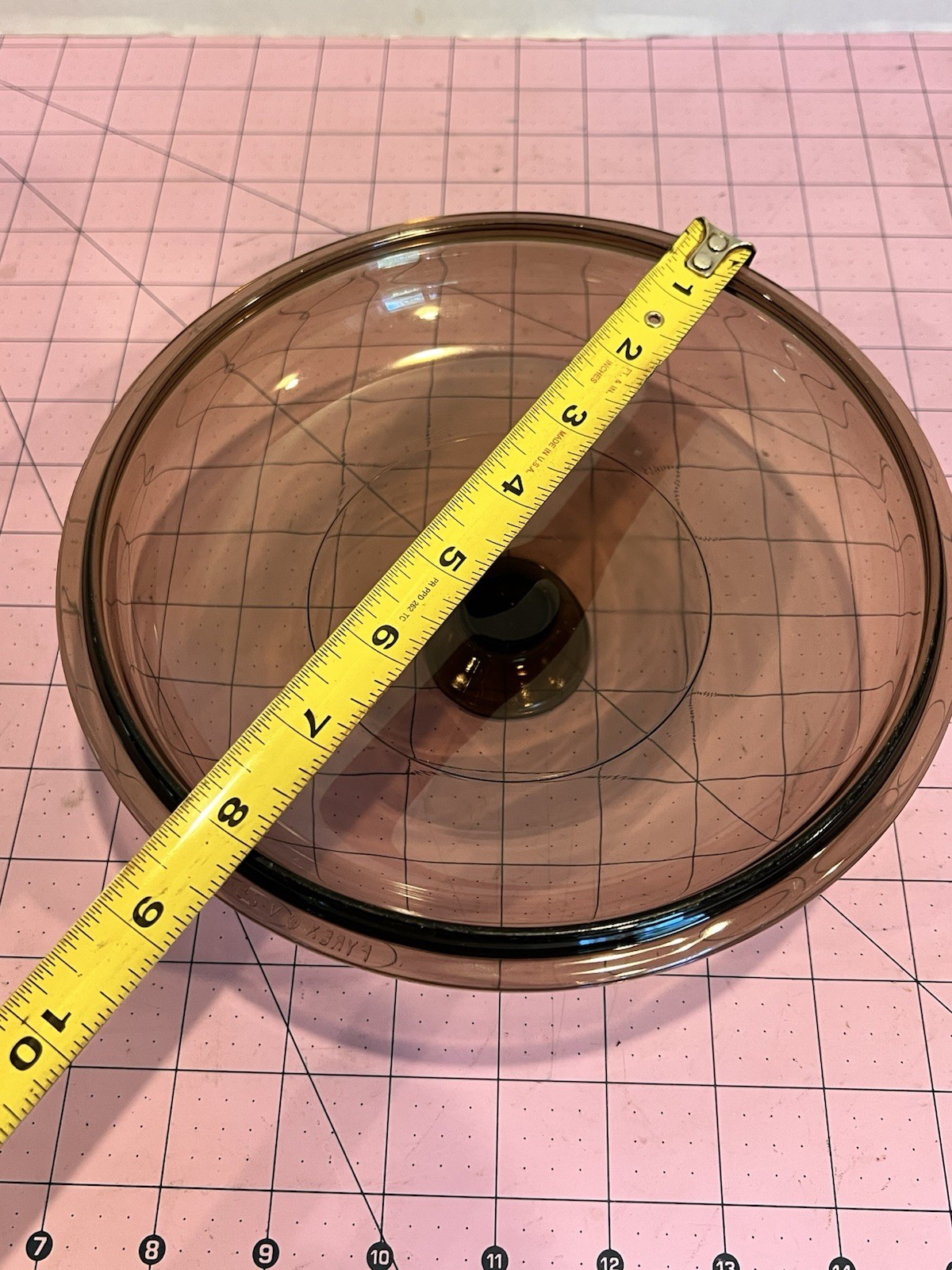 PYREX Corning Ware VISION Amber V2.5C 2.5L Color Sauce Pot Lid Perfect USA