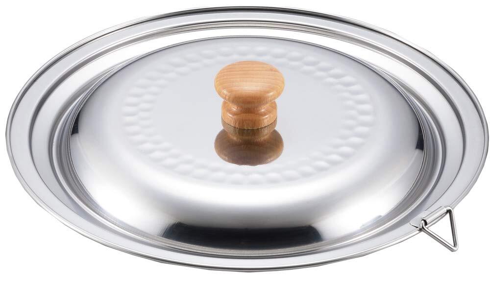 Yoshikawa Stainless steel Yukihira pot dual-purpose lid 20-22cm YH9499