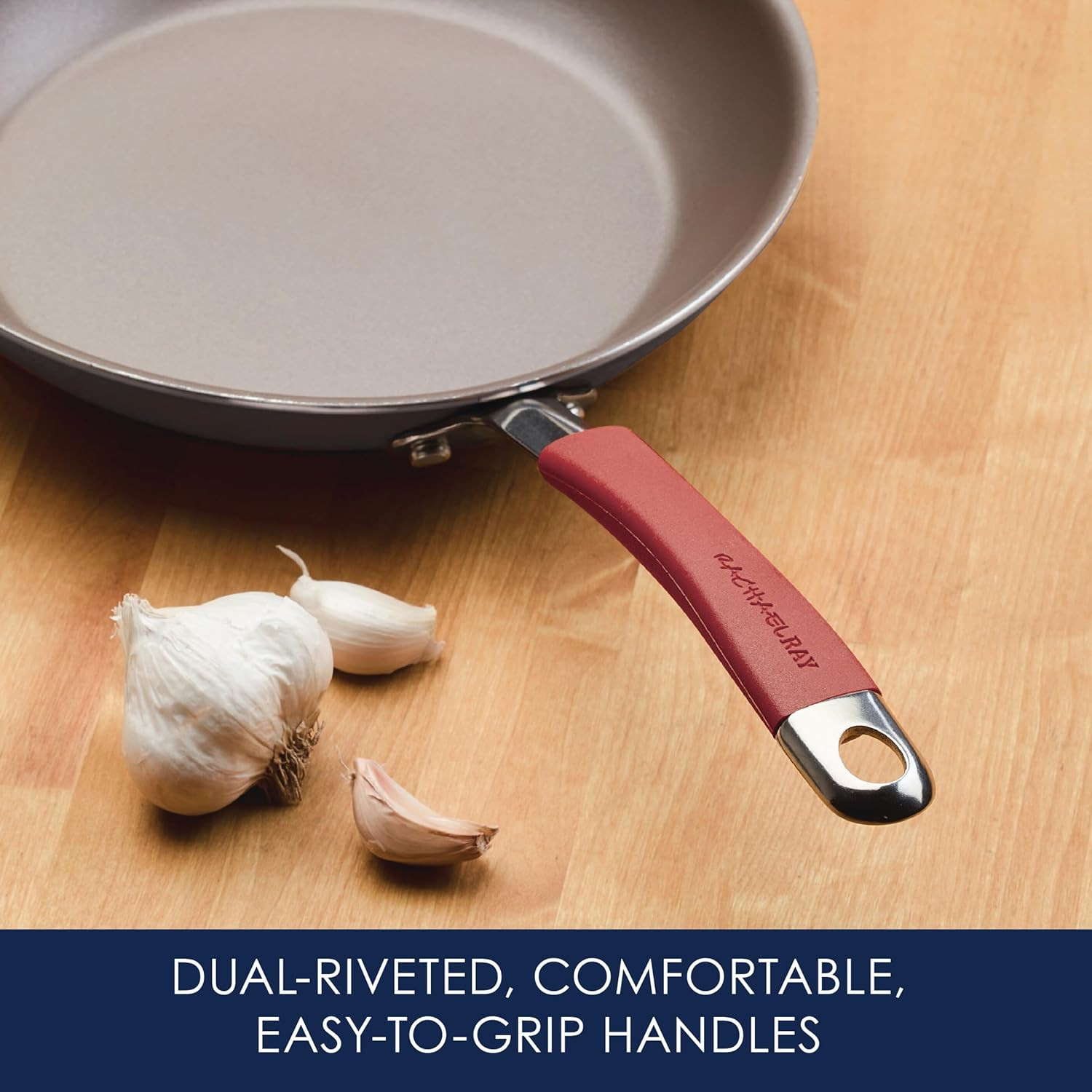 Batería de cocina antiadherente anodizada dura Rachael Ray Cucina 87630