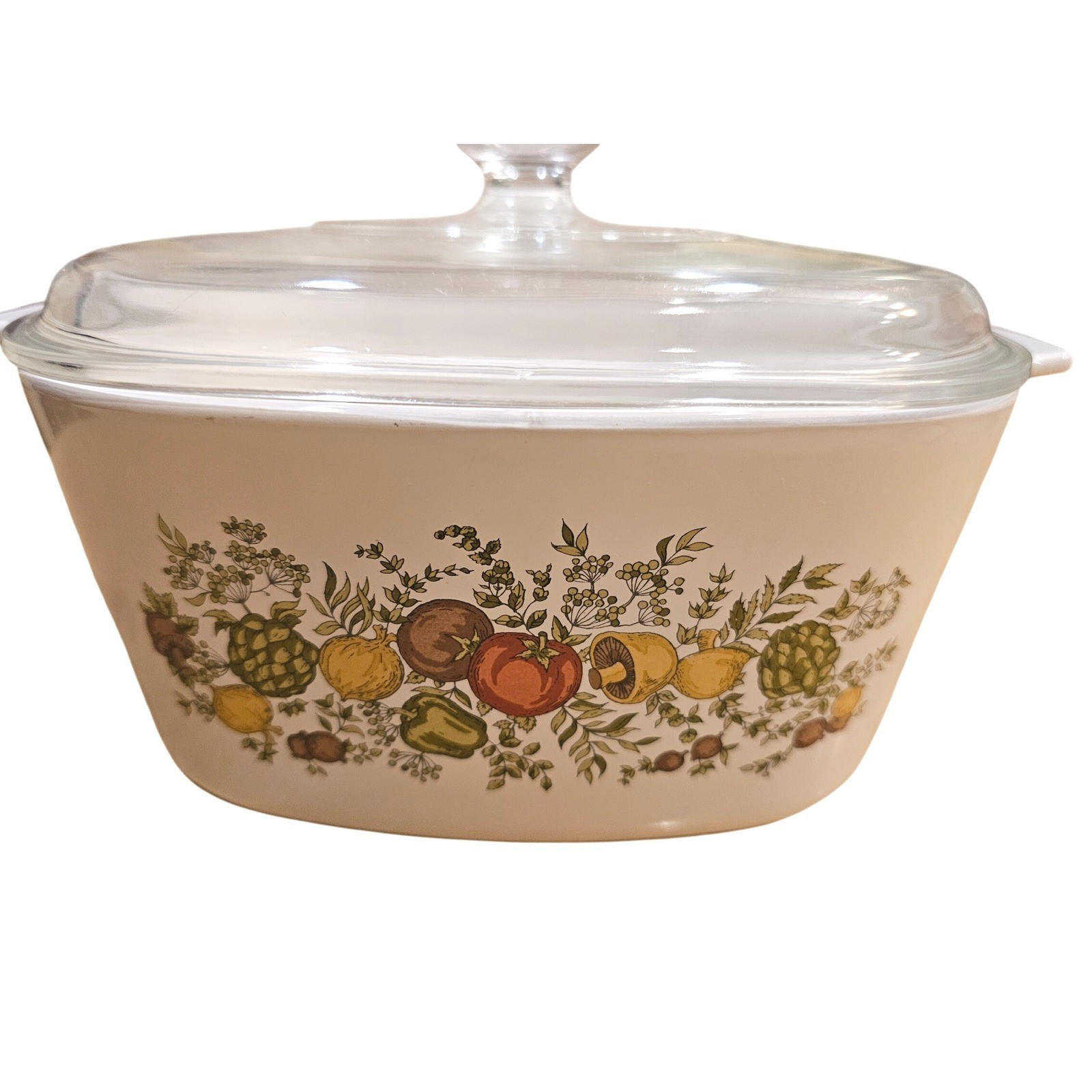 Corning Ware Spice O Life Casserole Dish with Glass Lid Vintage 1970s A-3-B 3L