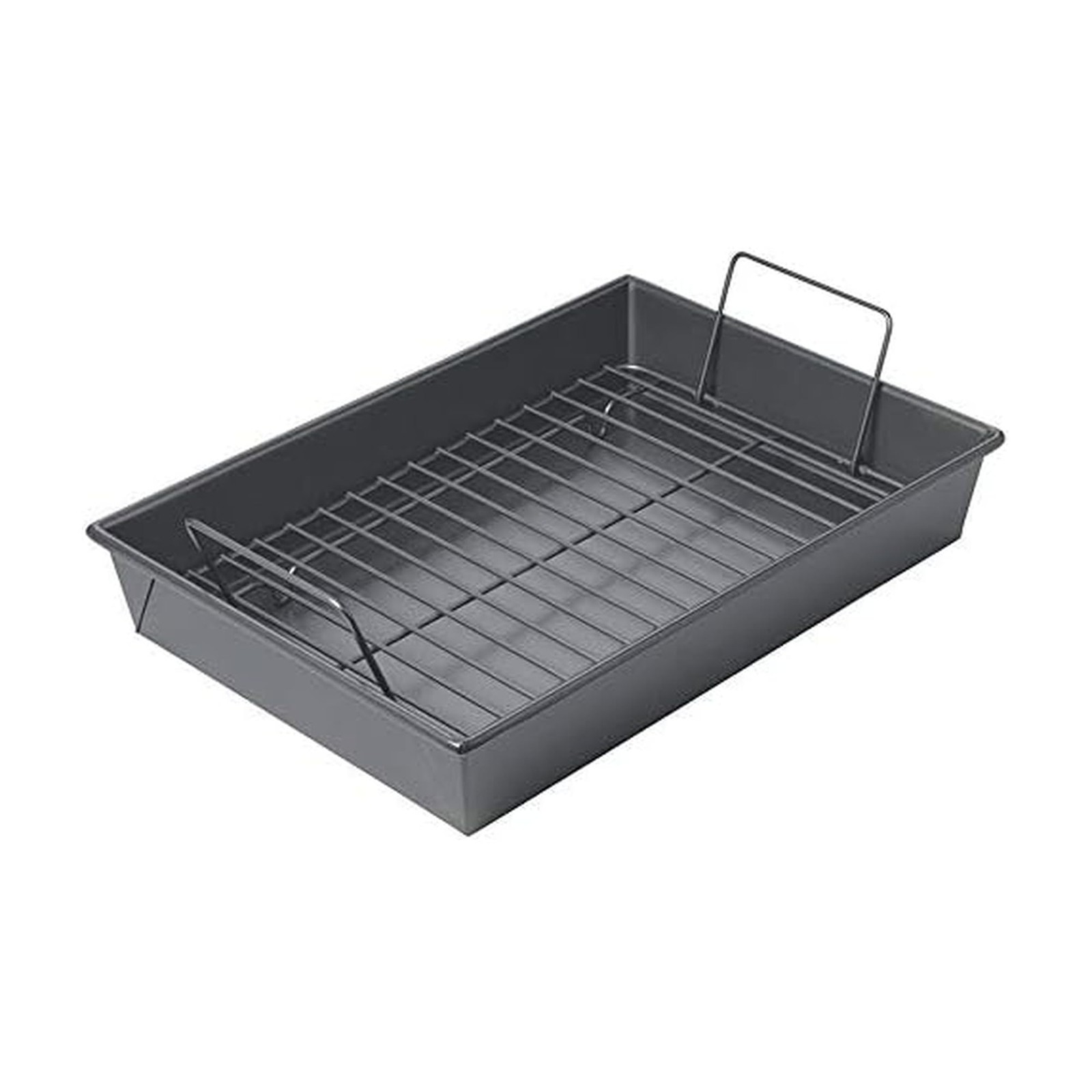 Professional Non-Stick Roast Pan with Non-Stick Rack, 13-Inch-by-9-Inch