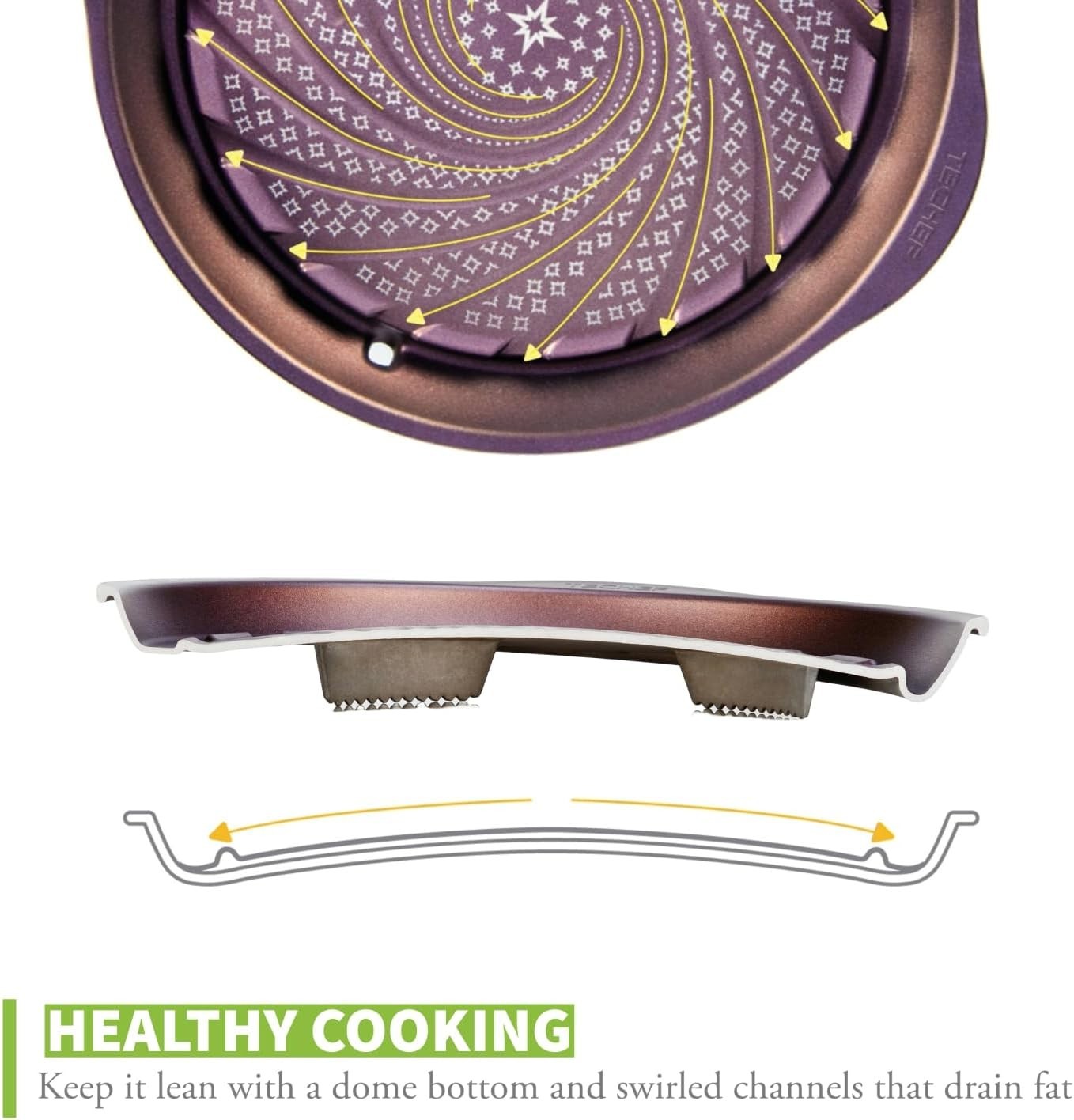 Nonstick KBBQ Grill Pan – Oven Safe, Aluminum Construction