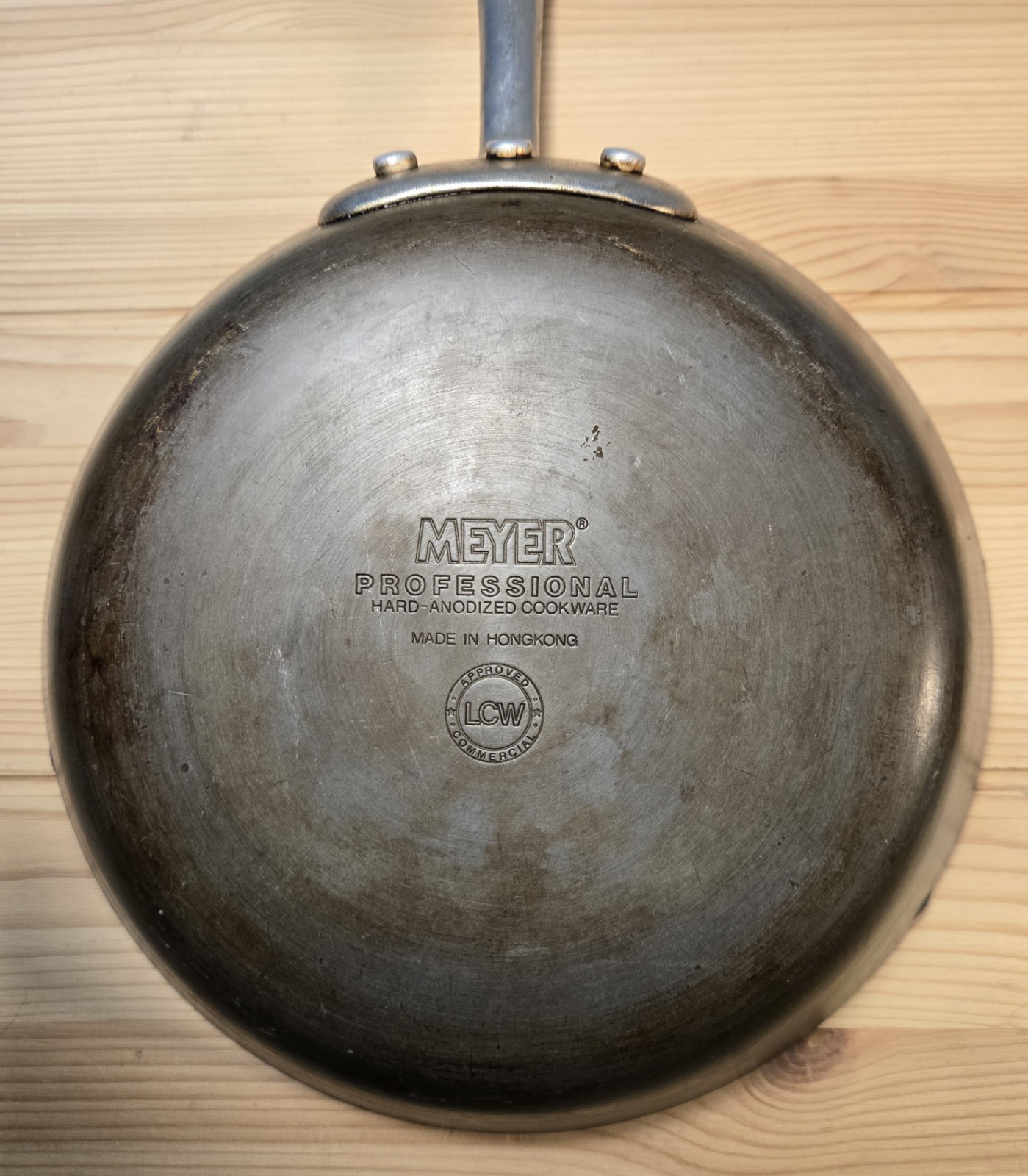 Lot 2 Vintage Meyer Professional Hard-Anodized Pan Commercial Cookware Hong Kong