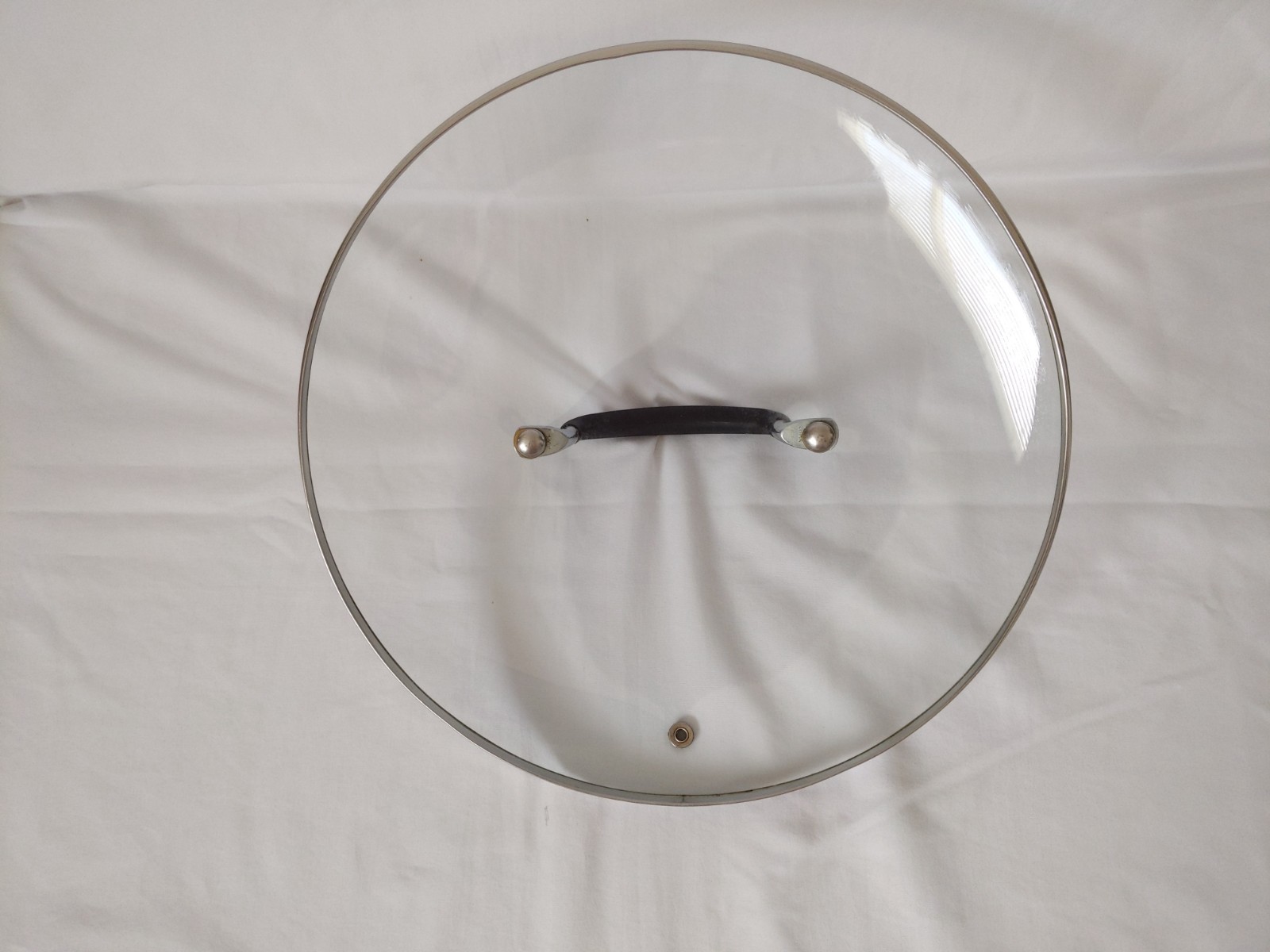 Glass Pot Pan Saucepan Lid Replacement Round Rim: 11.5 in Large Cookware Glass