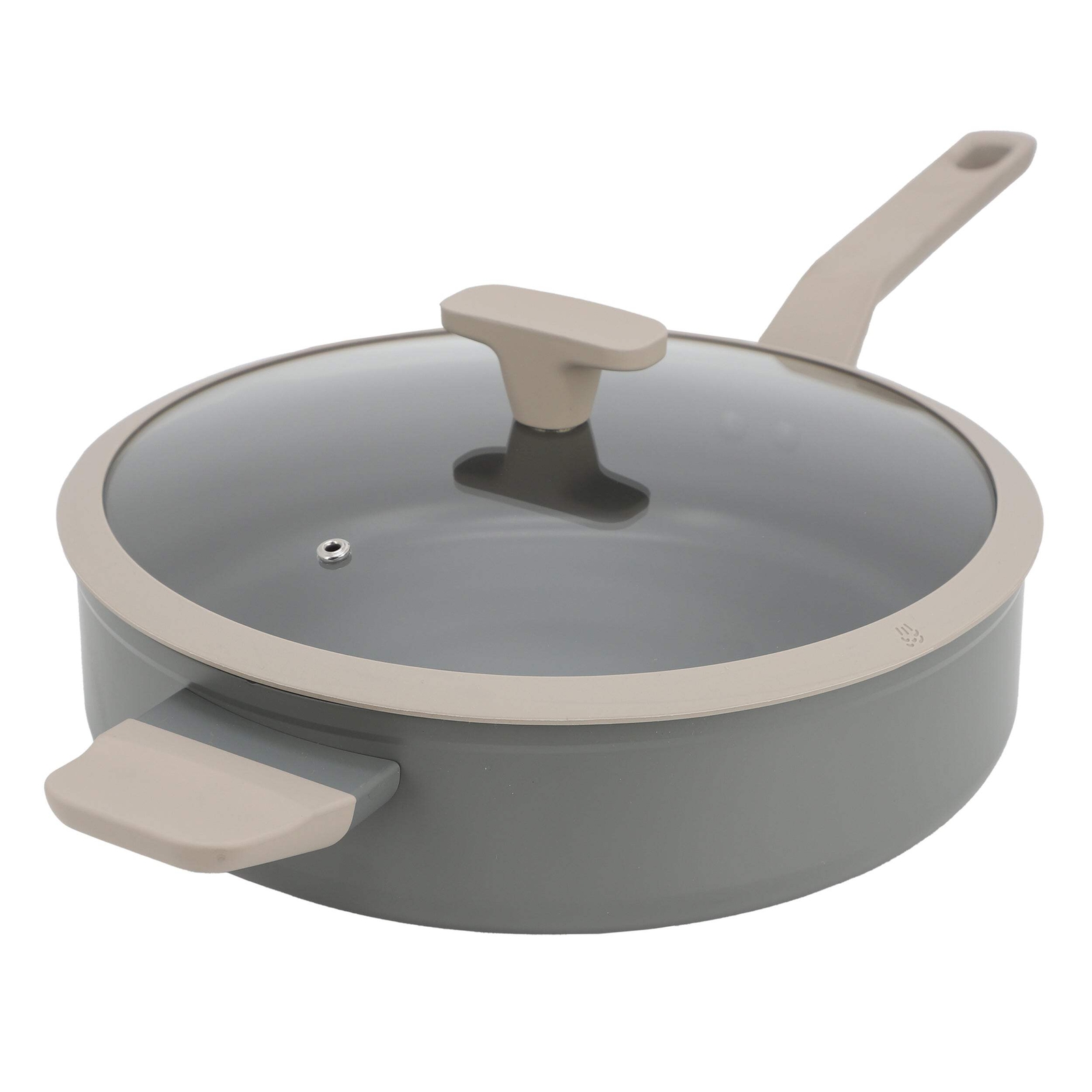 Oster Ambrose 4.5 Qt Nonstick Aluminum Saute Pan w Lid in Matte Grey