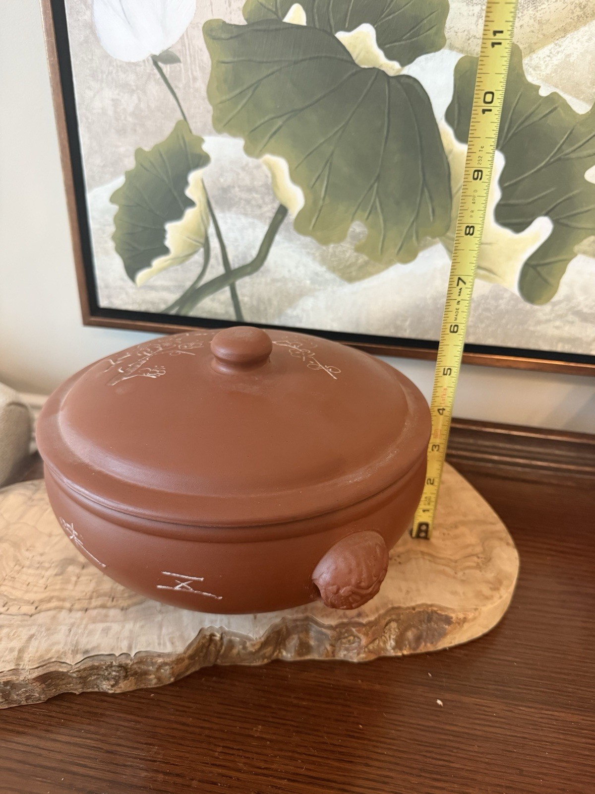 Vintage Asian Red Clay Pottery Large Steamer Yunnan Qigue Cook Pot Yixing