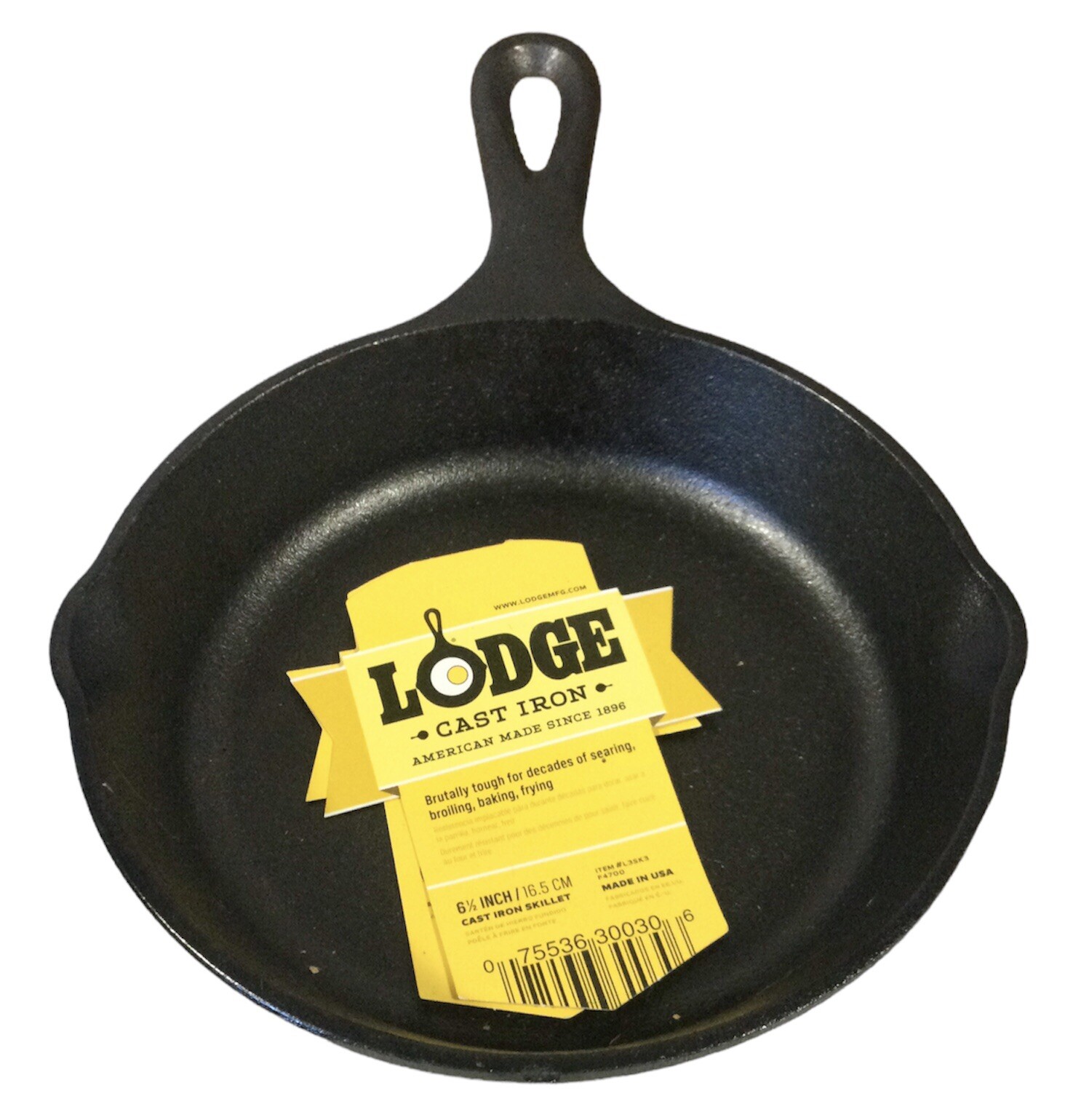 Lodge L3SK3 6-1/2” Cast Iron Skillet With Long Handle(2A)
