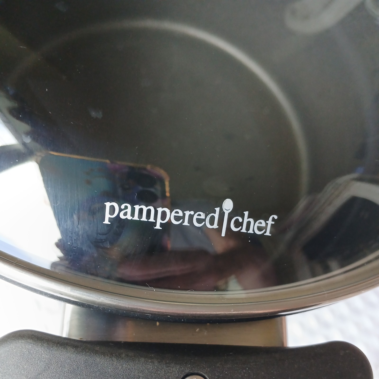 RETIRED Pampered Chef 5.25 qt (5-L) Stock Pot W/Lid Nonstick Made In Germany