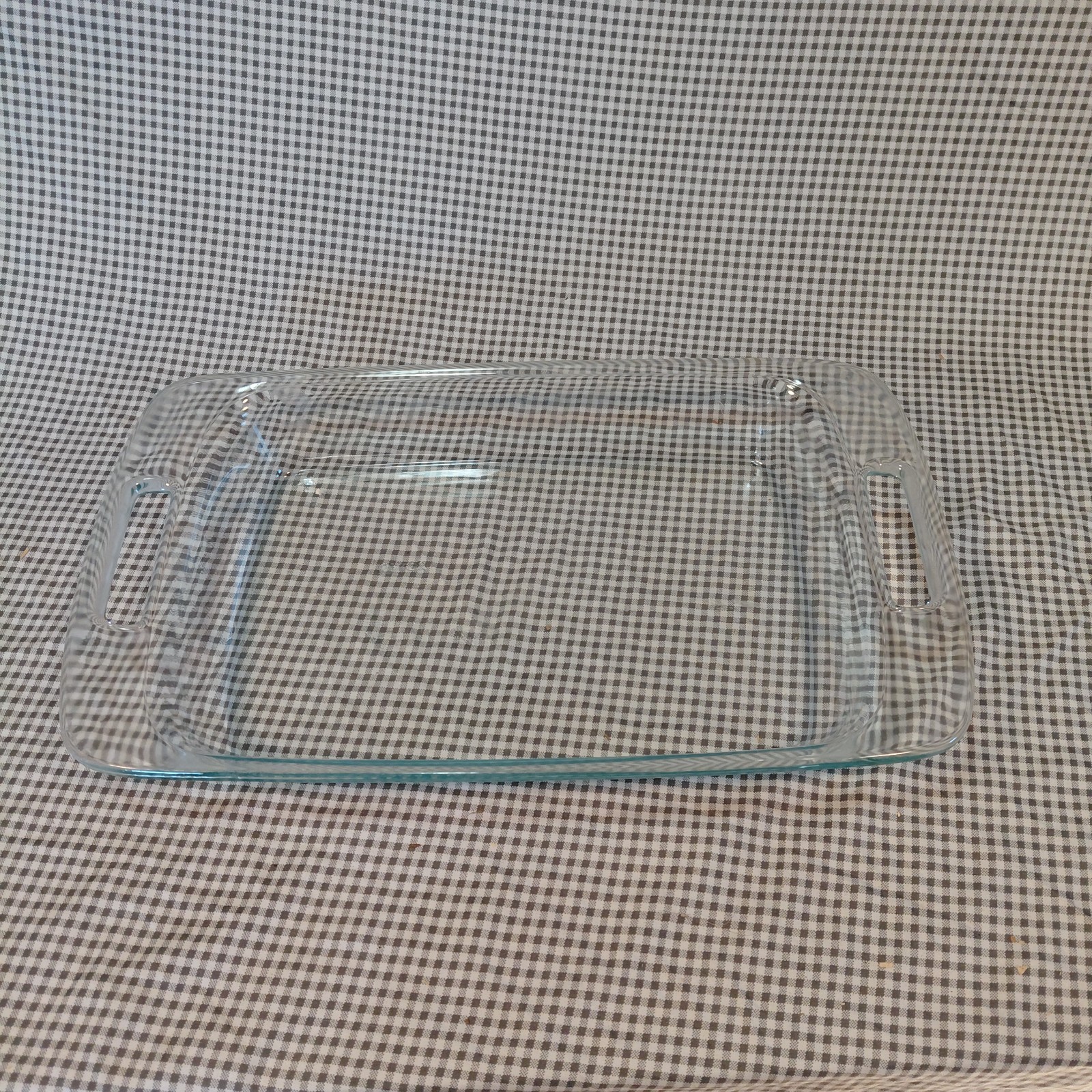 Pyrex 9 x 13 Clear Glass Baking Dish Casserole 3 Quart with Handles vintage