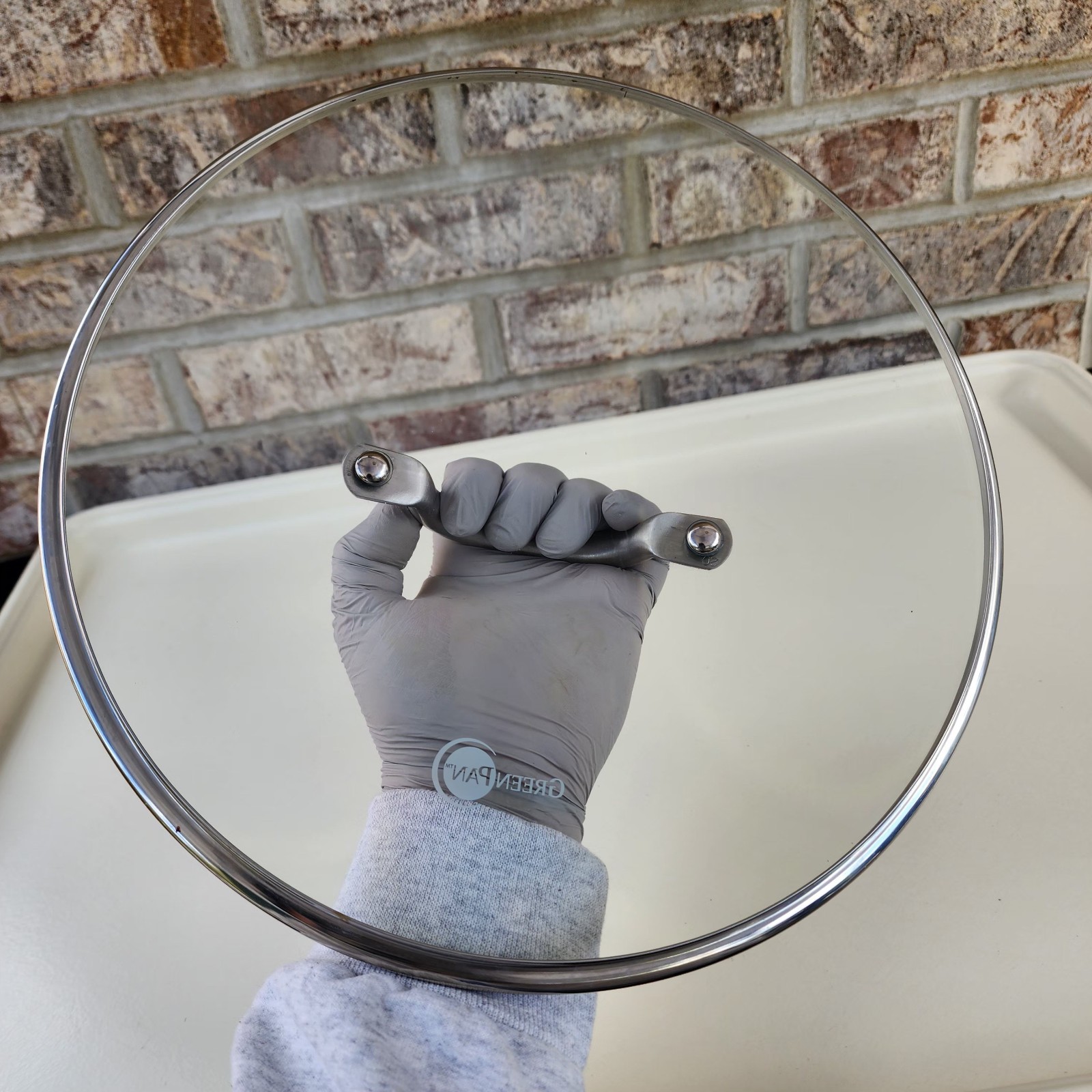 Green Pan Glass OEM Replacement Lid Stainless Steel Handle 11” Cookware Pot Pan
