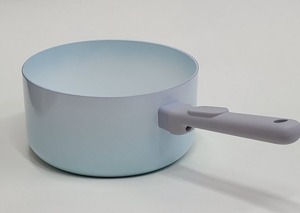 BKLYN Steel Co Lunar Eclipce Ceramic Nonstick Cookware Set 12 Pc Light Blue