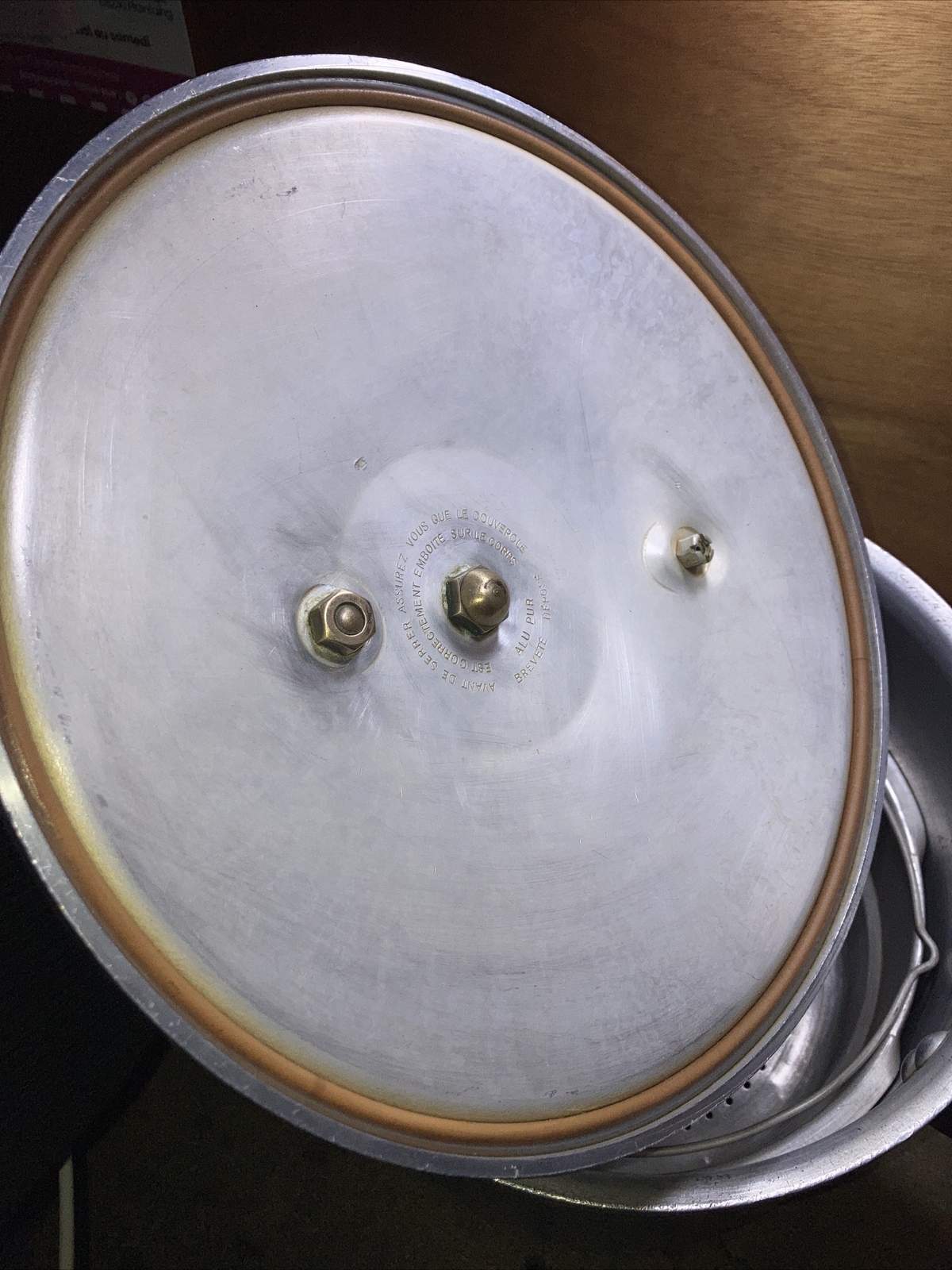 (D8) Antique Casserole Minute SEB 8 Liters Aluminum Vintage