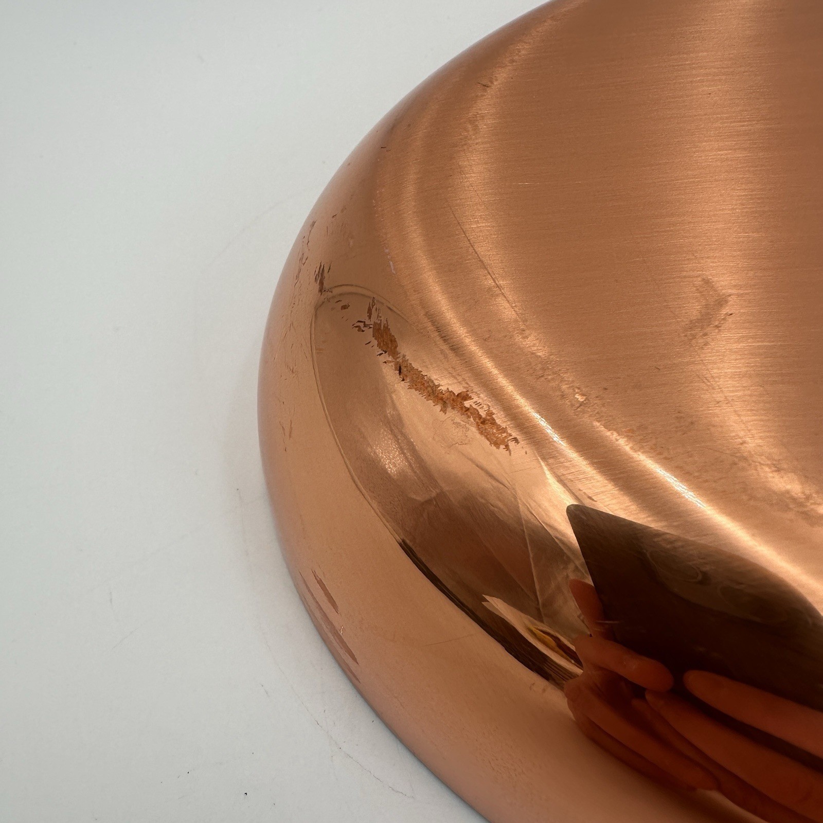 Paul Revere 1801 Oval Fish Copper Skillet Large Brass Handle Pan USA Vintage