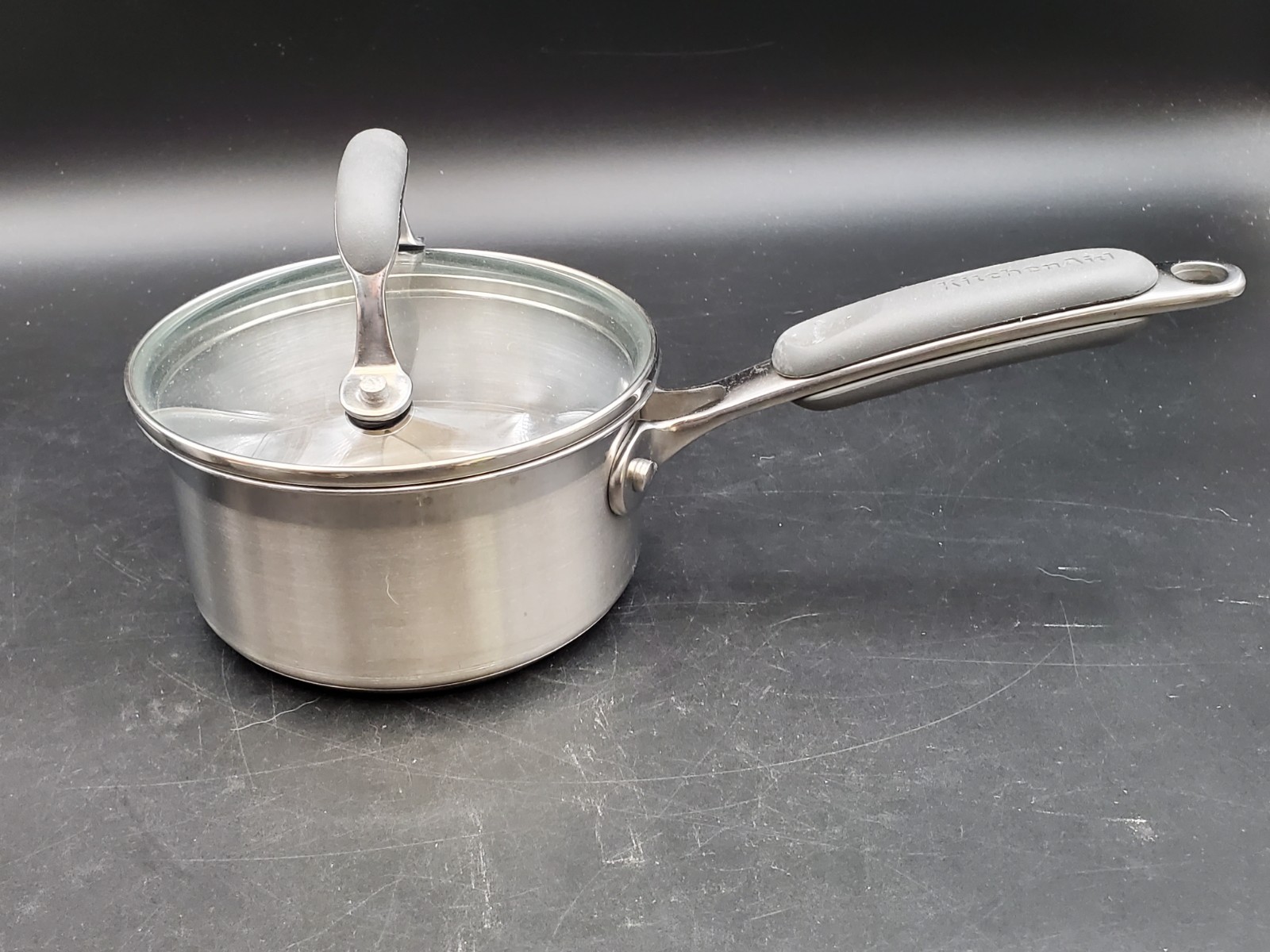 Kitchen Aid 1 & 2 QT Saucepans, 18/10 Stainless Steel, Impact Bonded, w/ Lids